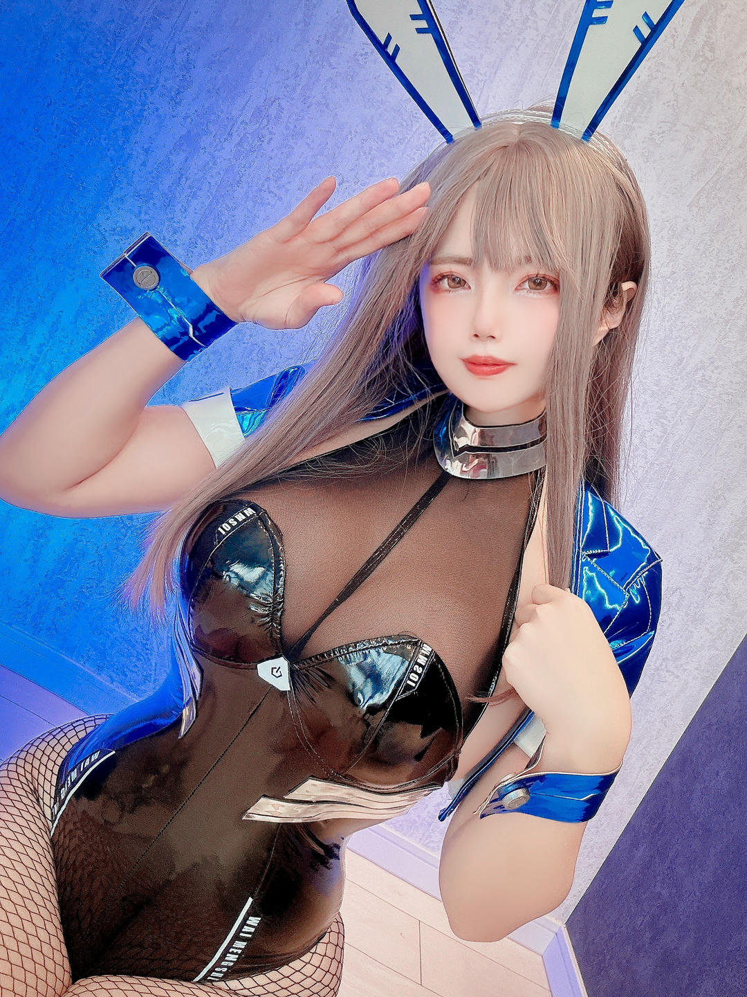 日本coser-Uriうり-Fantia-2023-01-23 サイバーラビット🐰💙25sheets_第1集