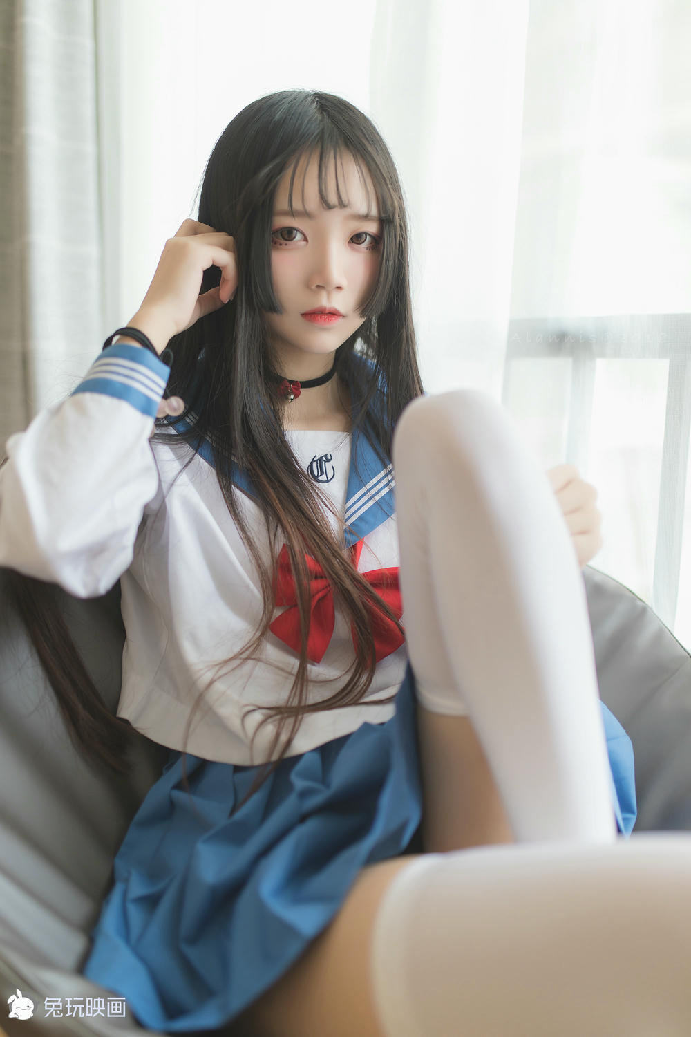 五更百鬼 NO.039 兔玩映画 白丝JK [10P-26MB]_第1集