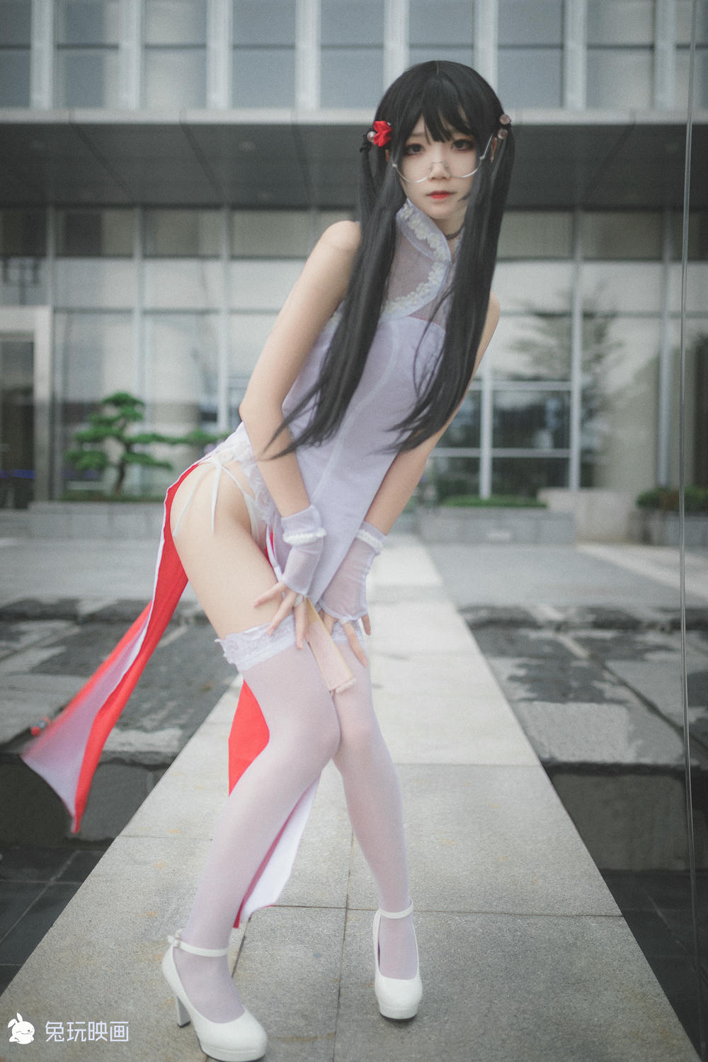 五更百鬼 NO.040 兔玩映画 白丝旗袍 [19P-76MB]_第1集