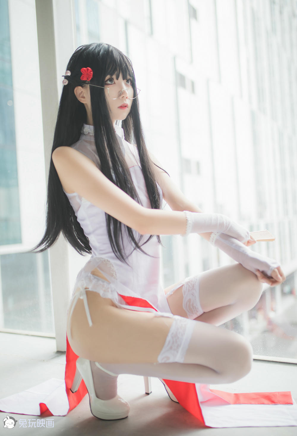 五更百鬼 NO.040 兔玩映画 白丝旗袍 [19P-76MB]_第1集