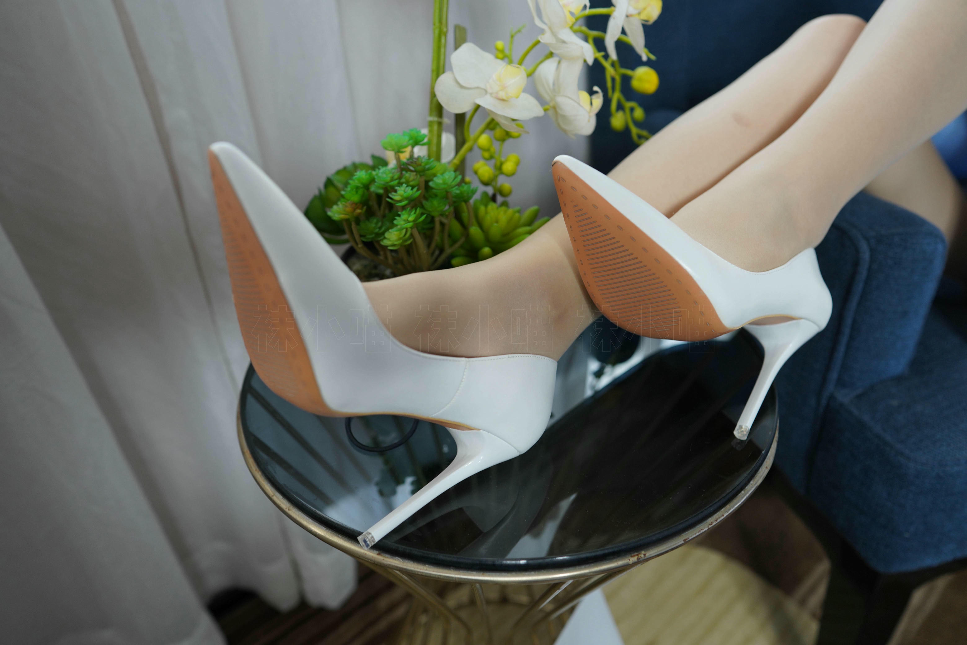 袜小喵 KT252 浅蓝连衣裙 [88P+116M]_第2集