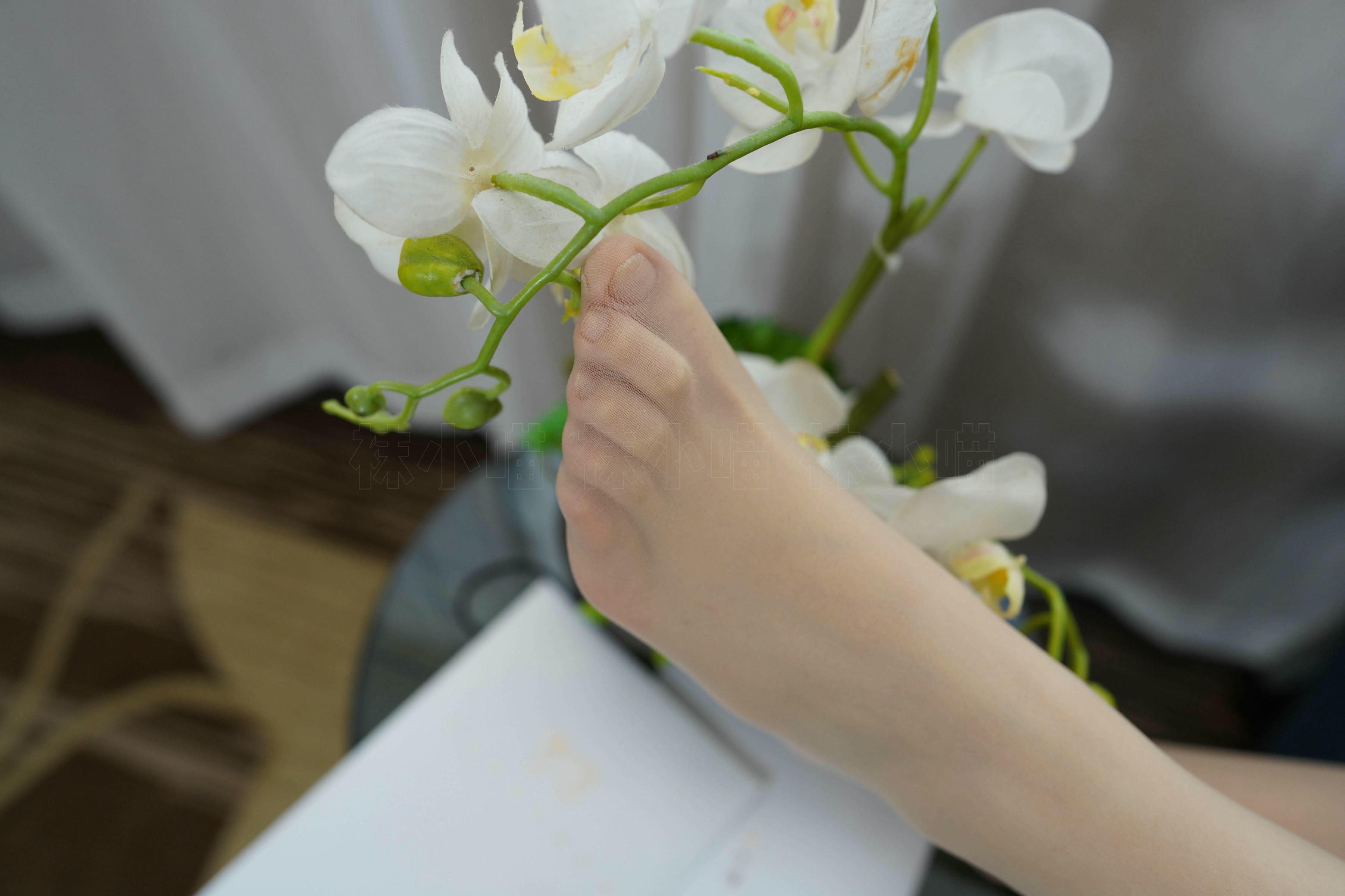 袜小喵 KT252 浅蓝连衣裙 [88P+116M]_第4集