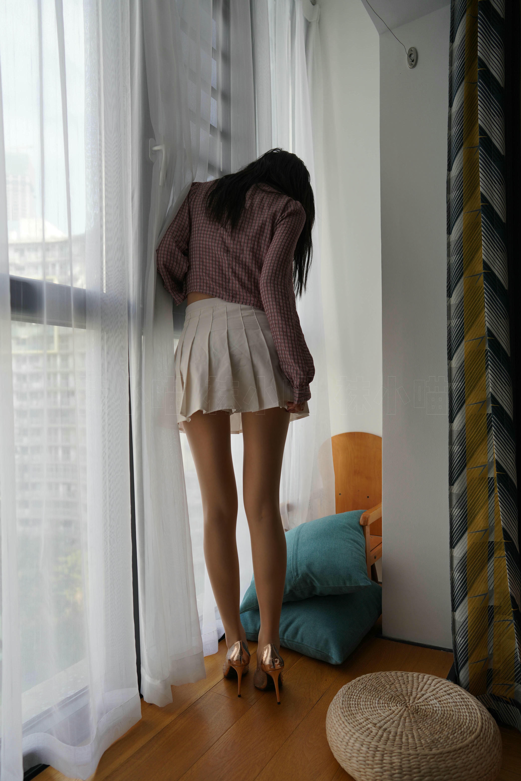 袜小喵 KT269 清新小格子 [99P+128M]_第3集