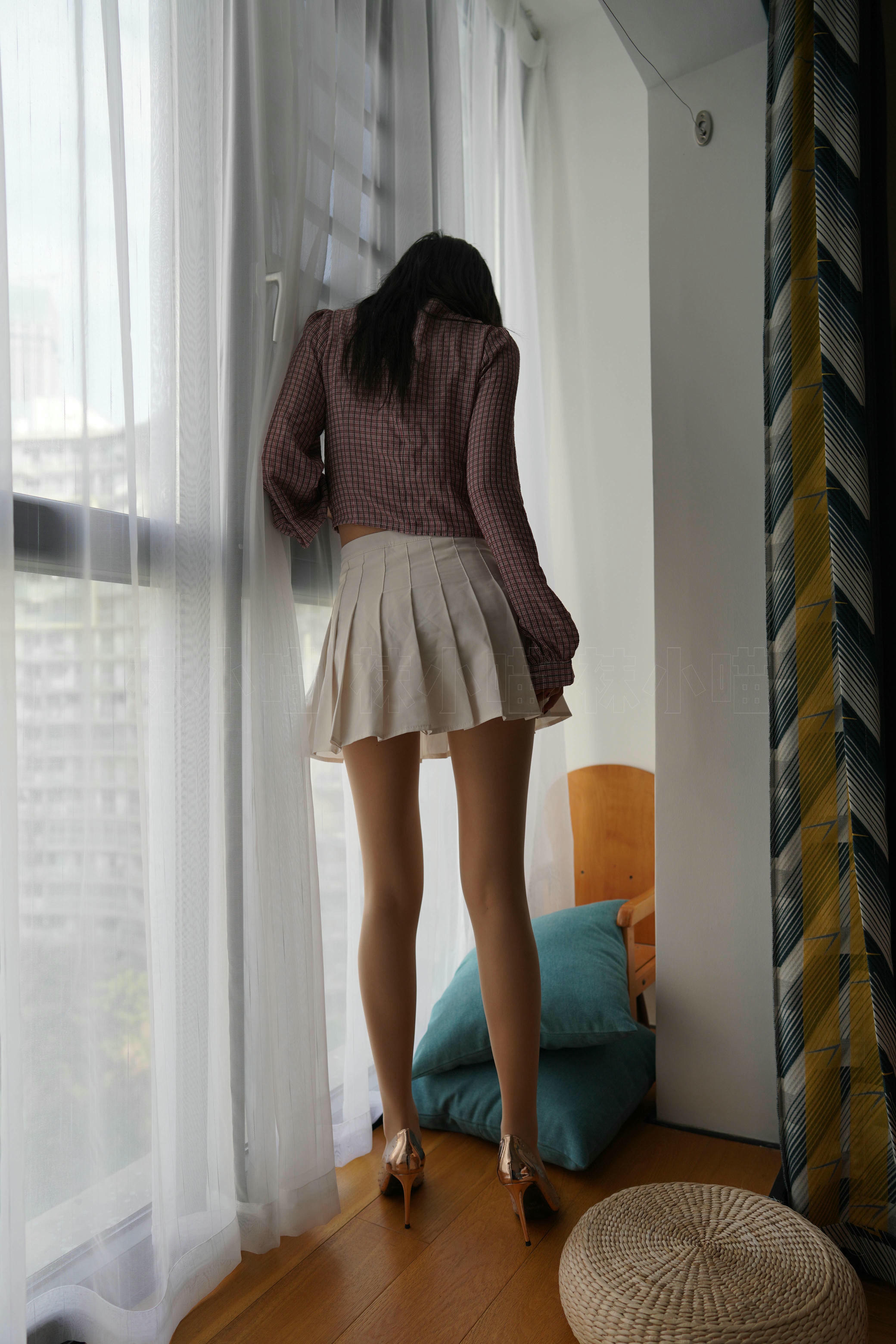 袜小喵 KT269 清新小格子 [99P+128M]_第4集