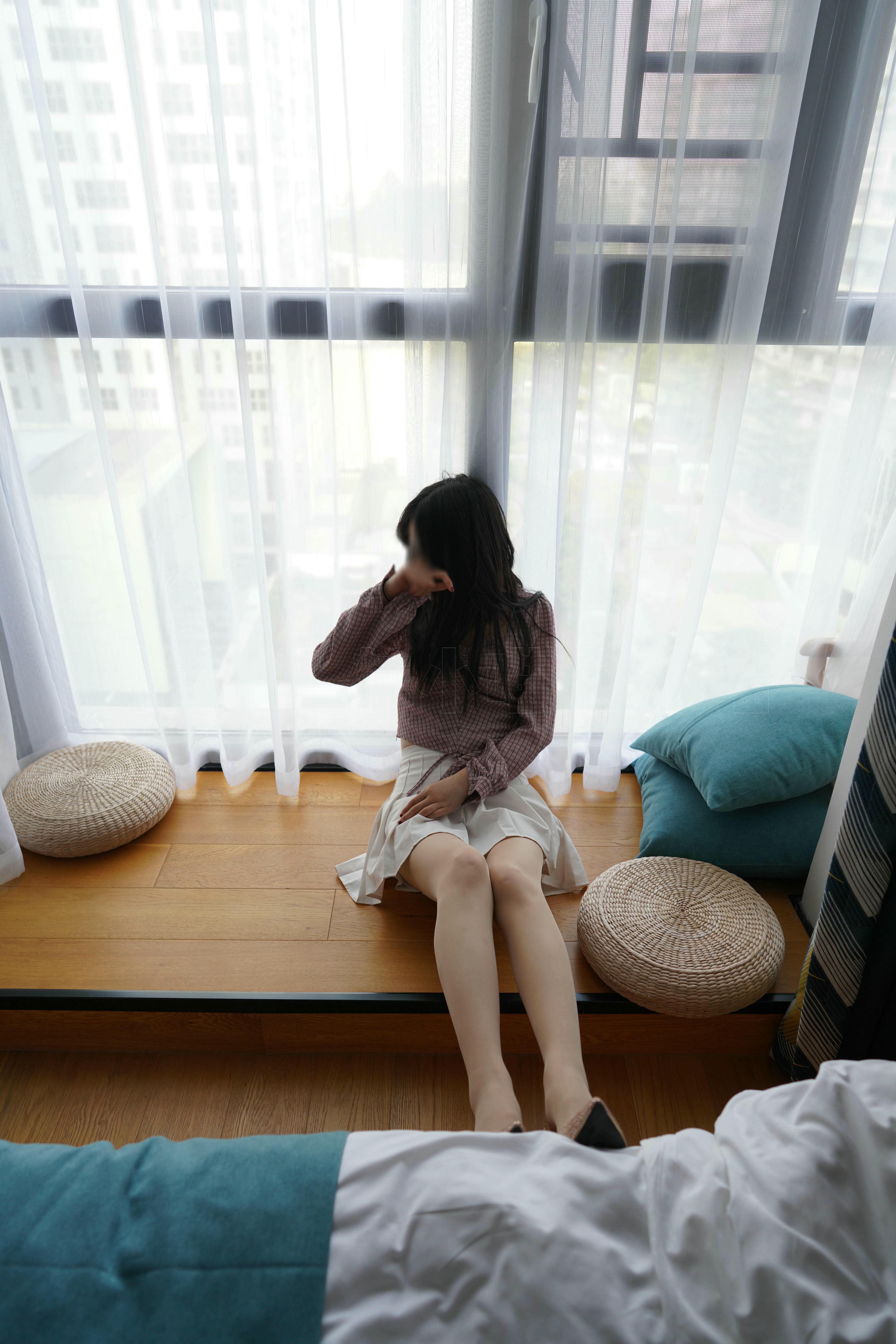 袜小喵 KT269 清新小格子 [99P+128M]_第4集