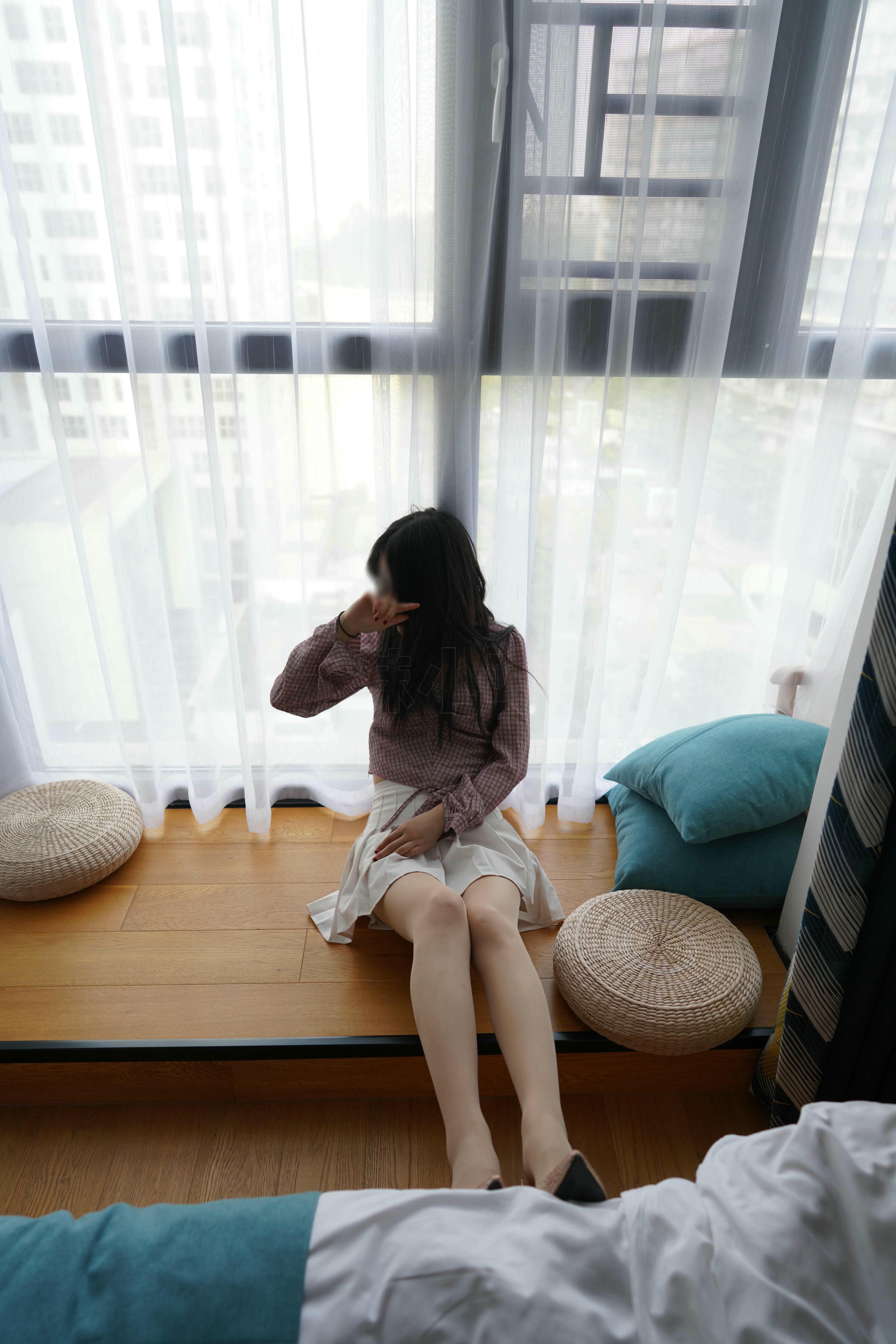 袜小喵 KT269 清新小格子 [99P+128M]_第4集