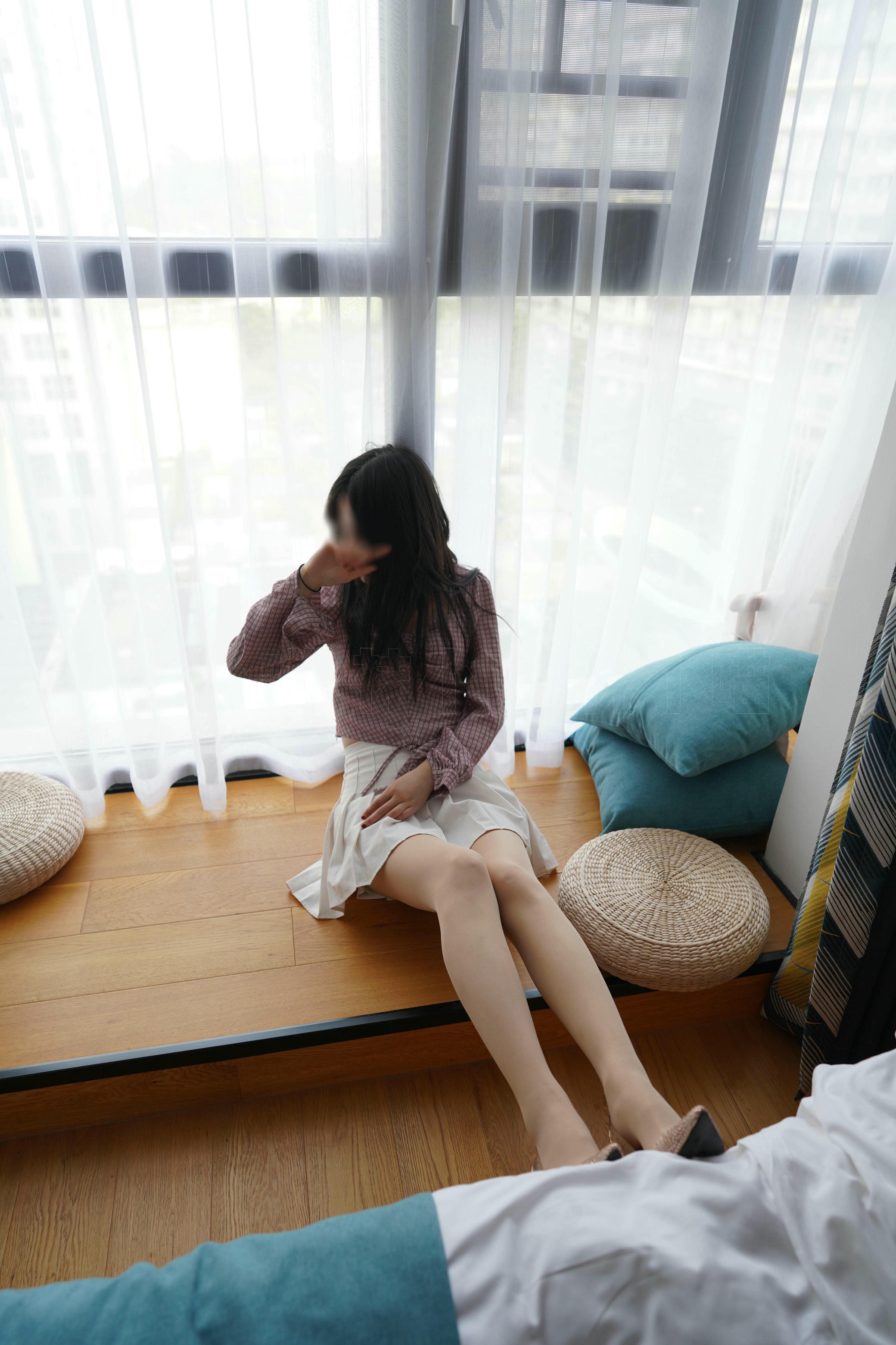 袜小喵 KT269 清新小格子 [99P+128M]_第4集