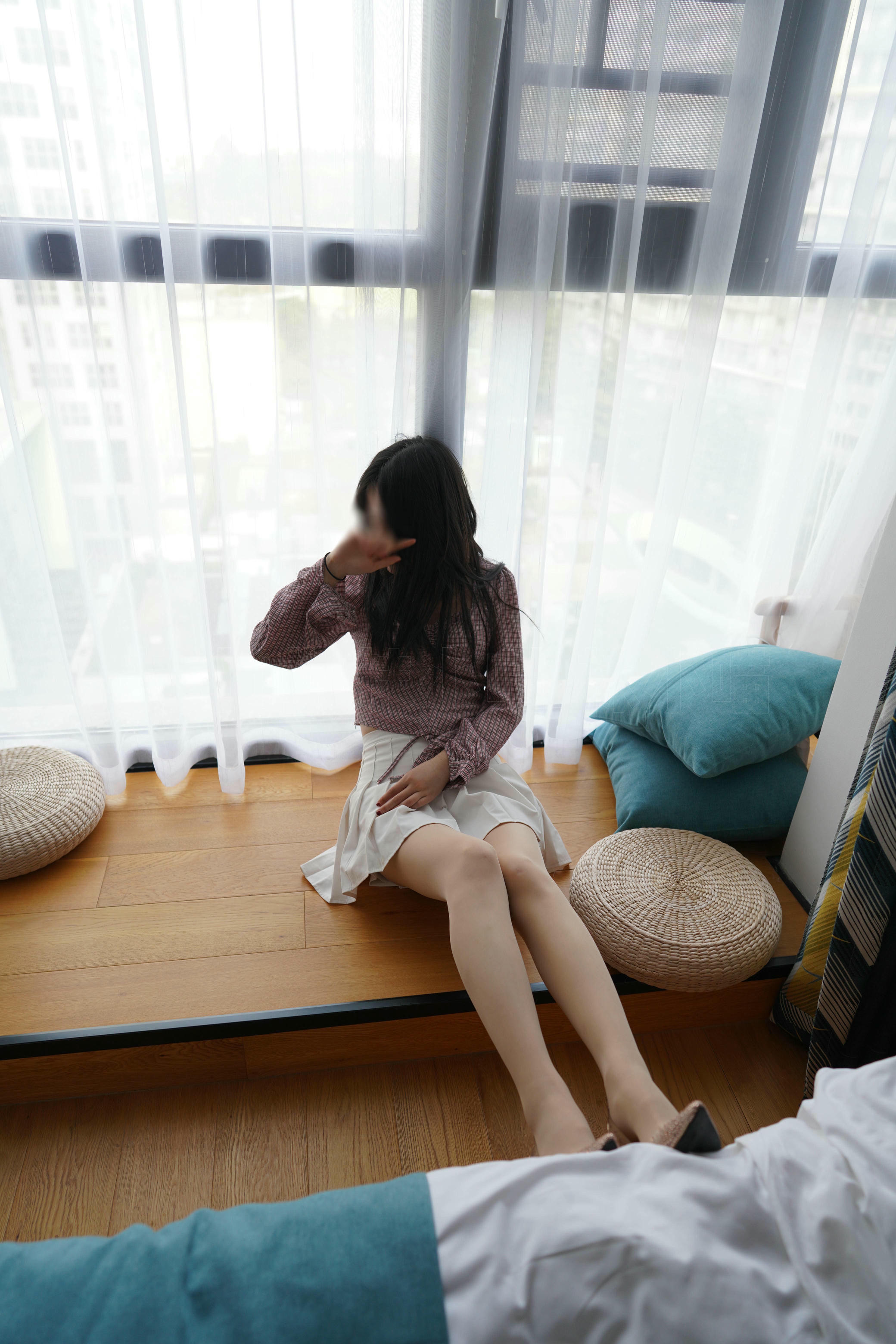 袜小喵 KT269 清新小格子 [99P+128M]_第4集