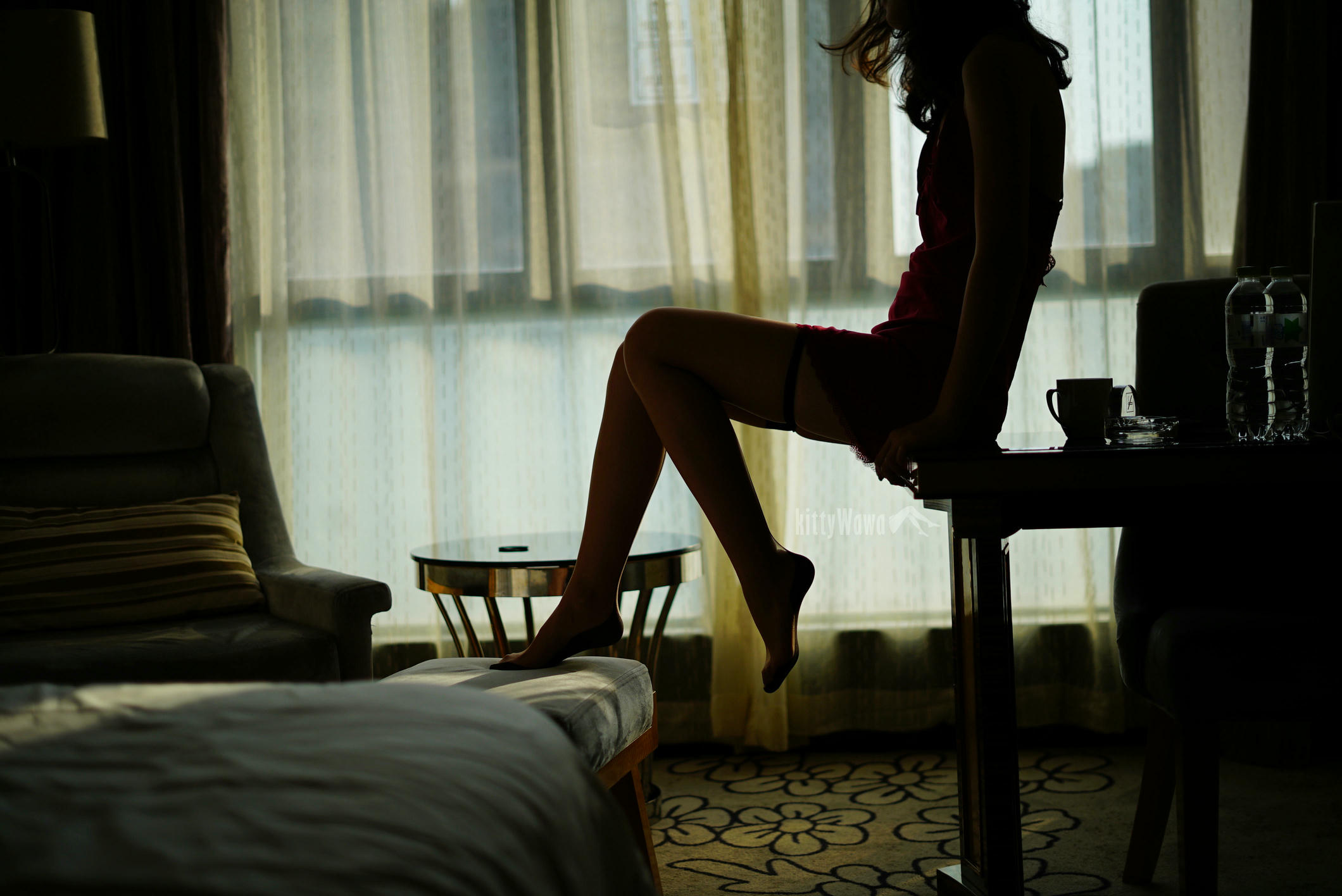 袜小喵 KT039 烈焰红裙 [59P+48M]_第2集