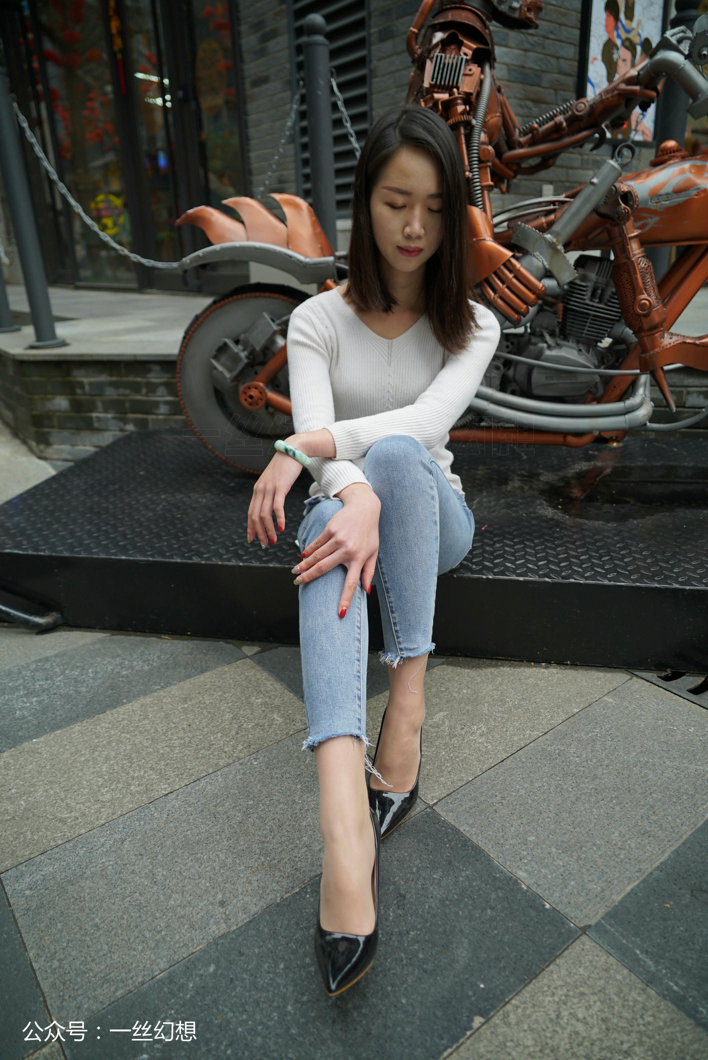 高丝女子图鉴 袜小喵×一丝幻想 NZ052 茜茜 [59P+78MB]_第2集