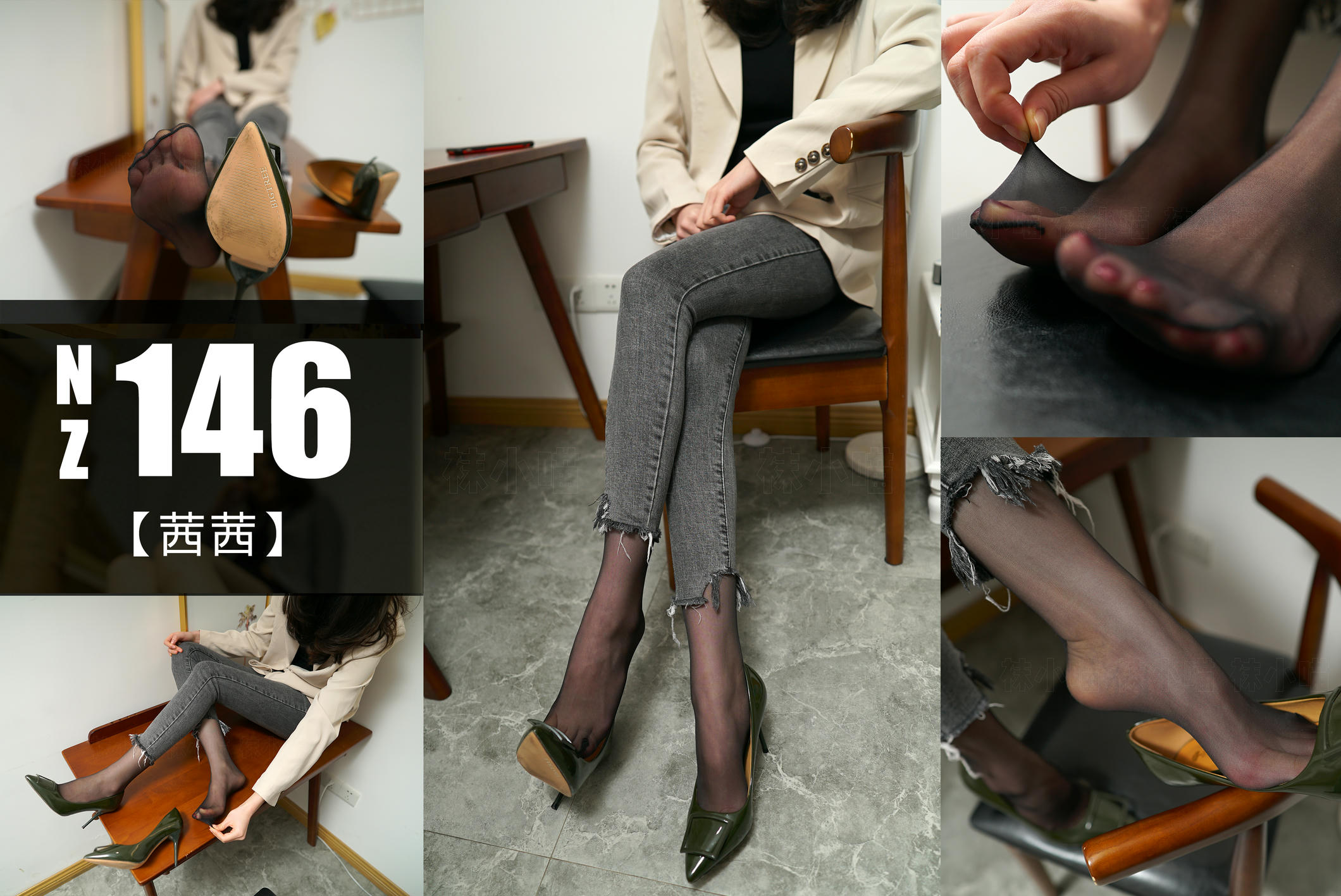 高丝女子图鉴 袜小喵×一丝幻想 NZ146 茜茜 [59P+433MB]_第1集