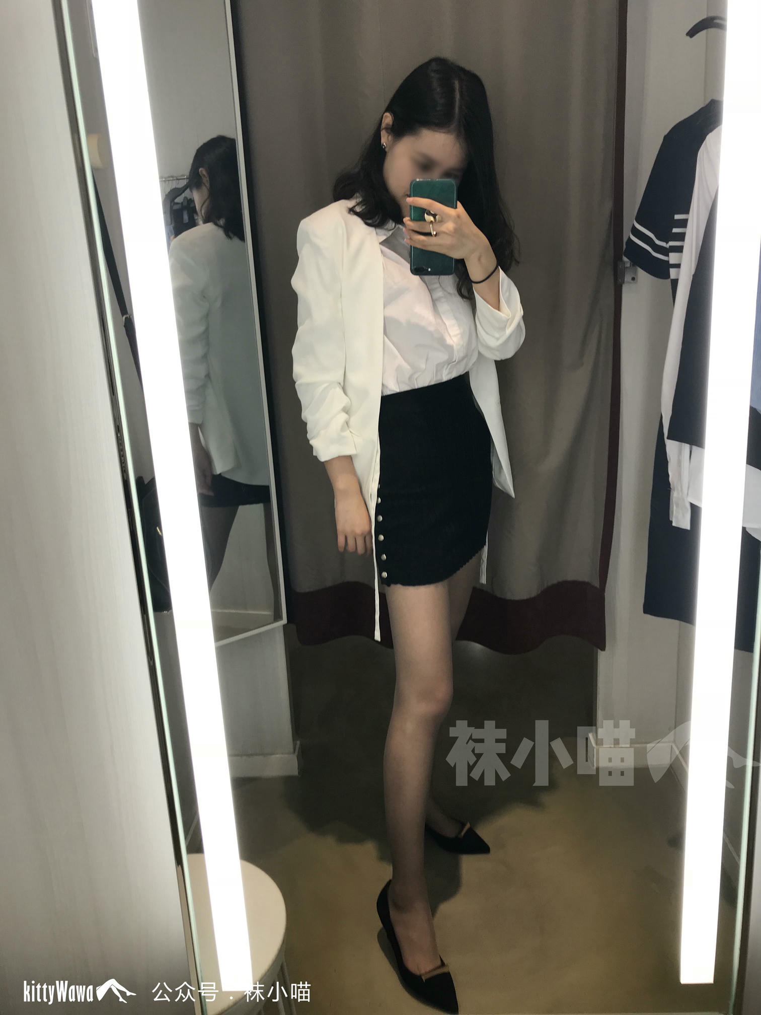 袜小喵 KT059 喵姐姐的试衣间 [90P+75M]_第2集