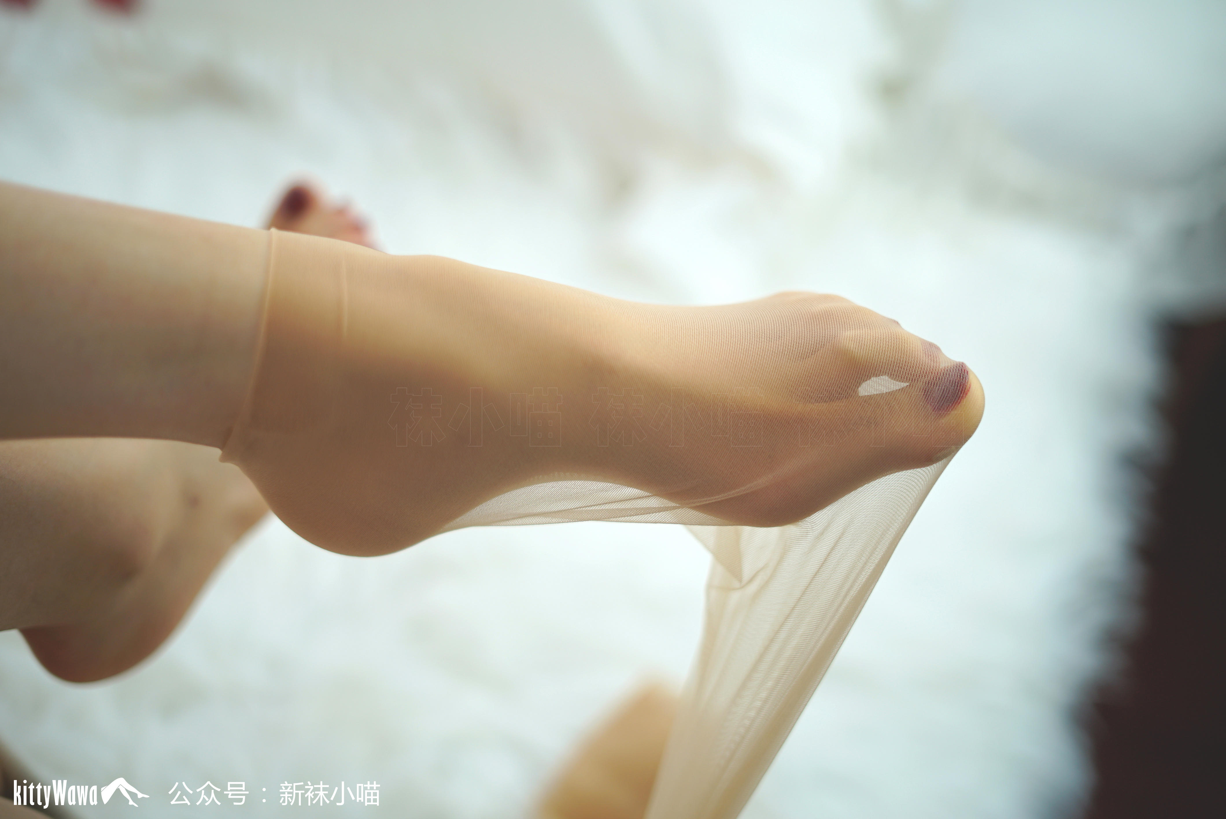 袜小喵 KT076 初冬的白色毛衣 [59P+34M]_第3集