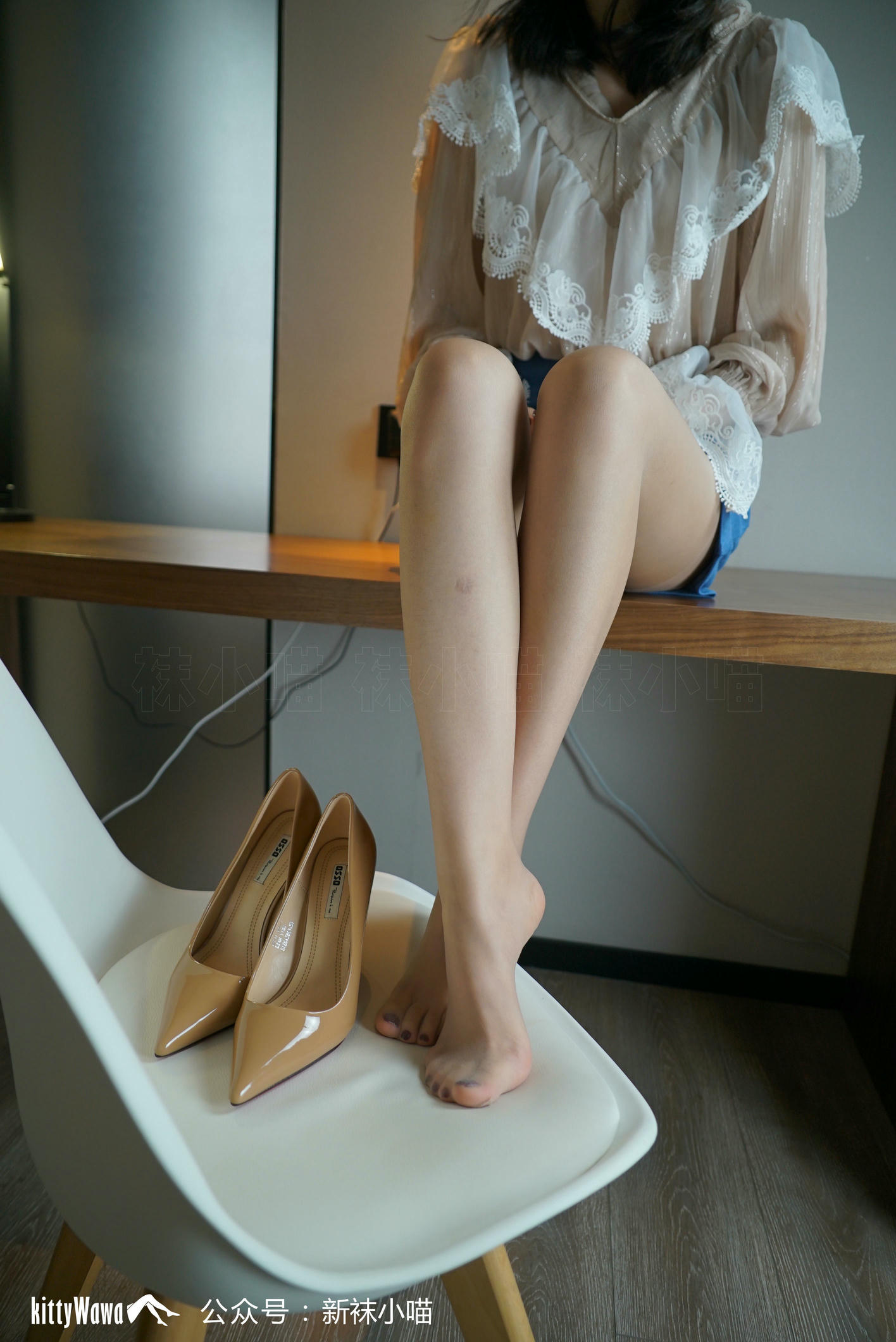 袜小喵 KT084 小仙女的雪纺衫 [60P+51M]_第2集