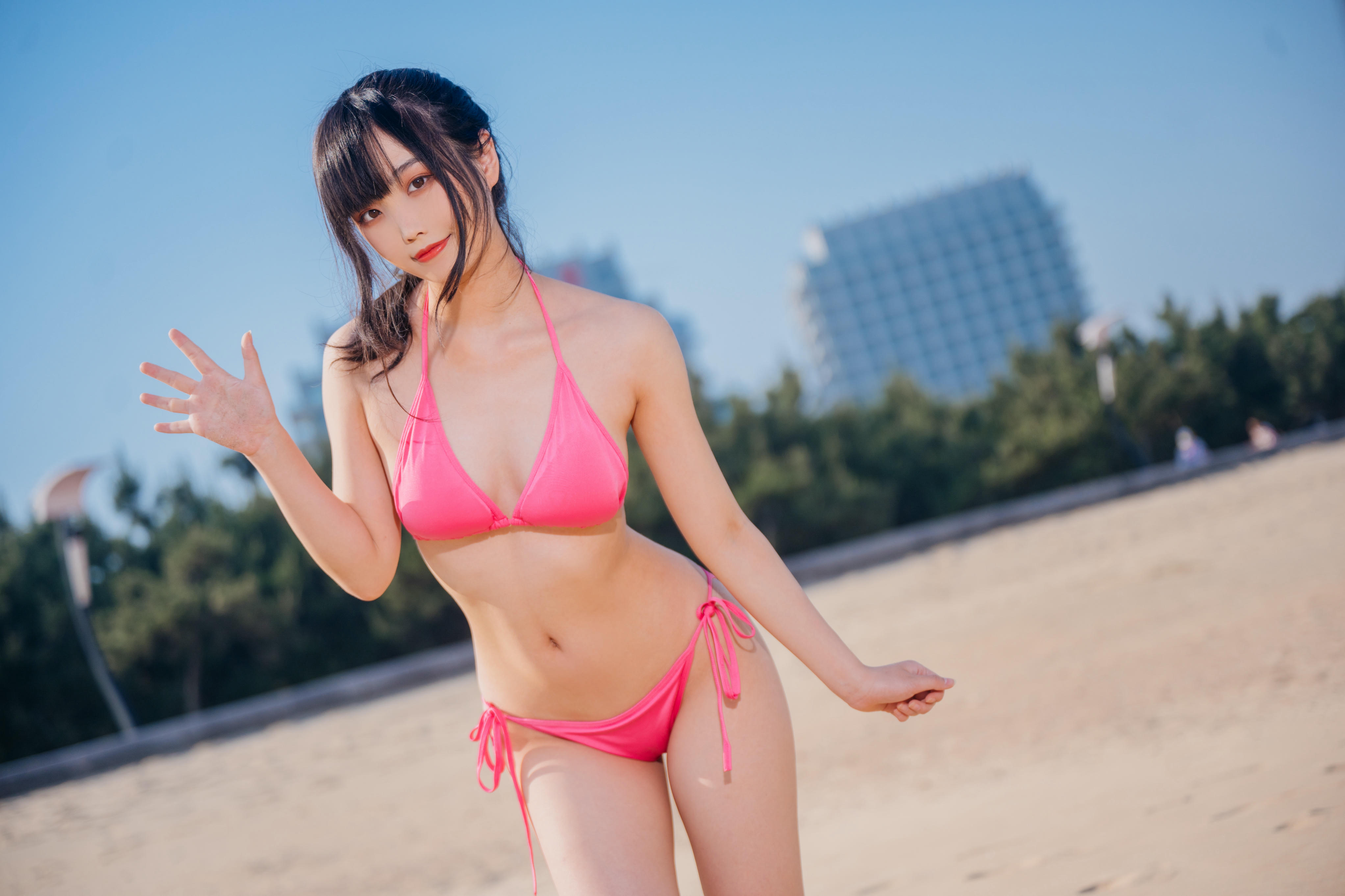 汪知子 NO.016 粉色比基尼[30P-180.3M]_第1集