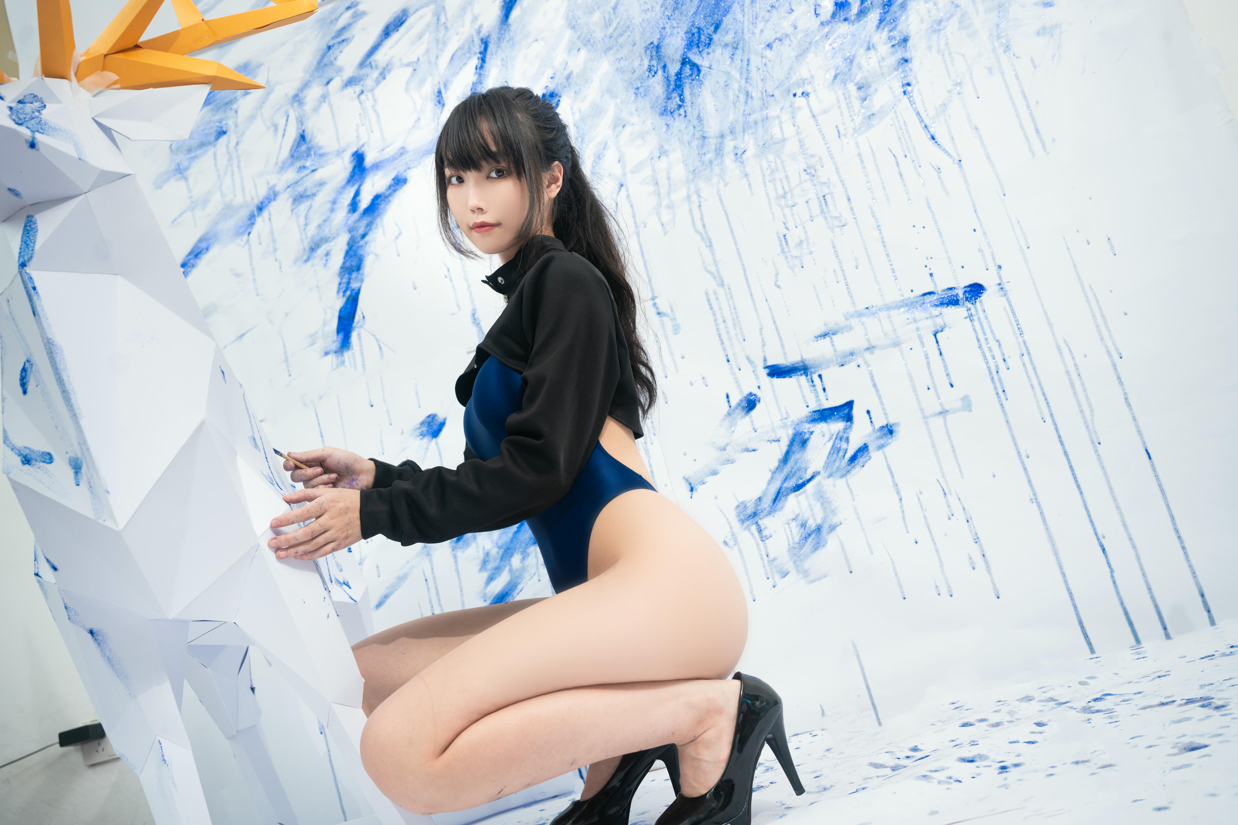 汪知子 NO.022 蓝色闪粉[35P-243.2M]_第1集