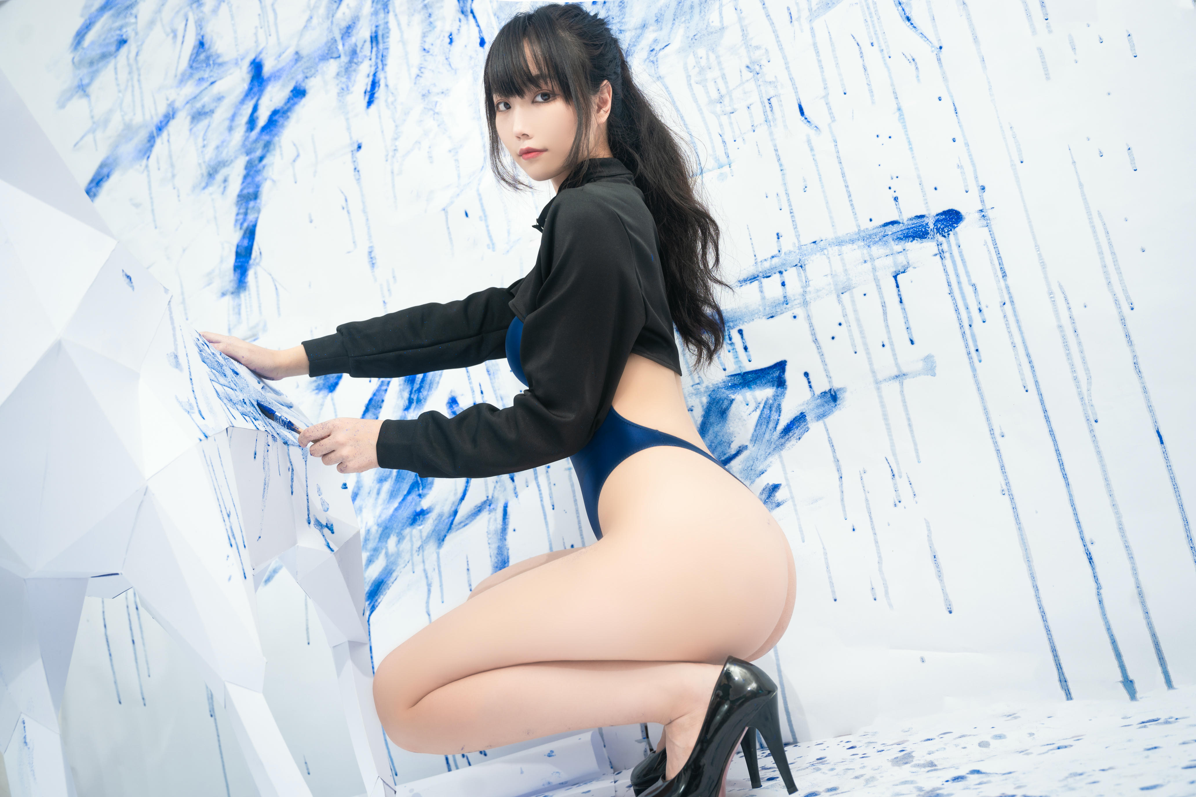 汪知子 NO.022 蓝色闪粉[35P-243.2M]_第1集