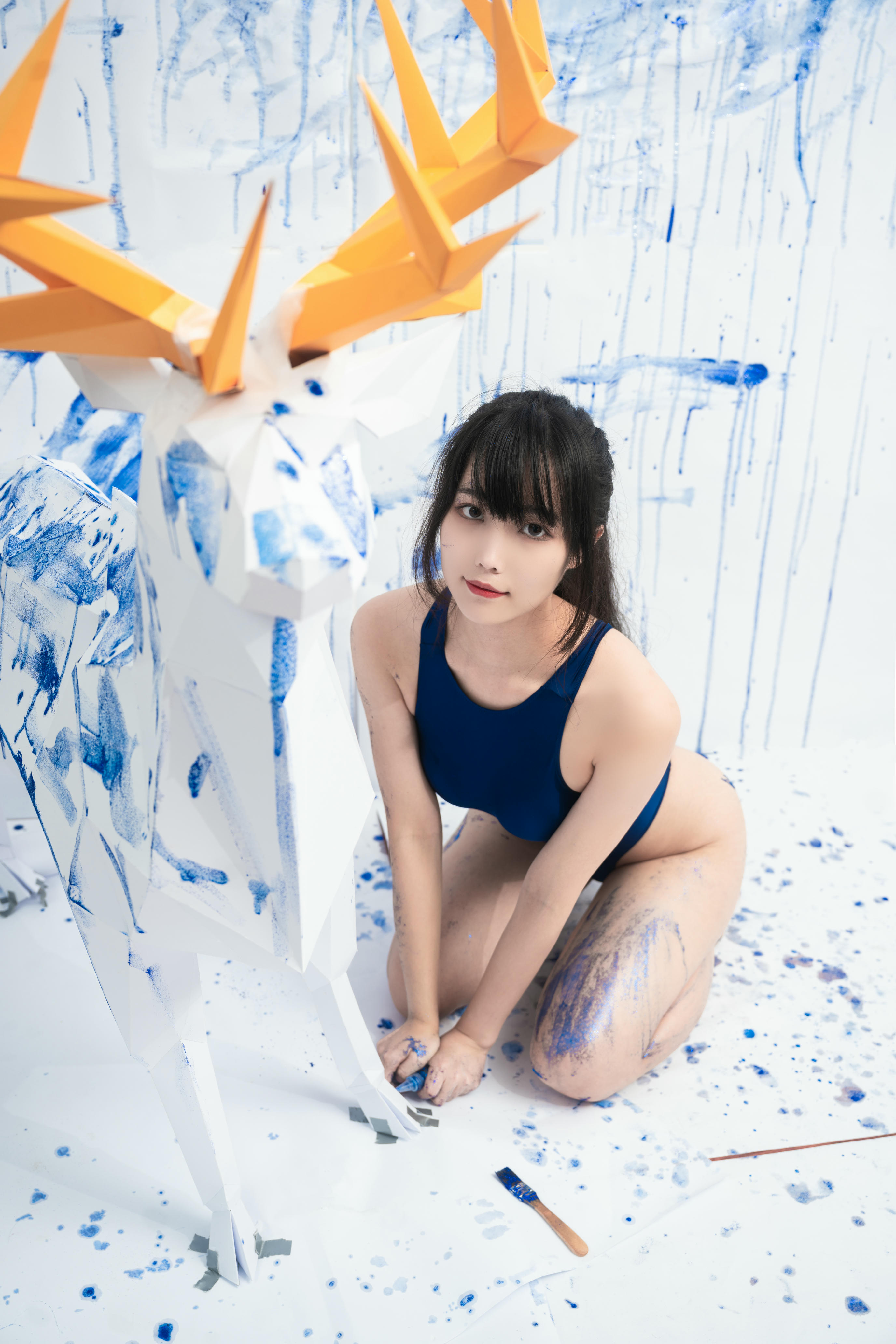 汪知子 NO.022 蓝色闪粉[35P-243.2M]_第1集