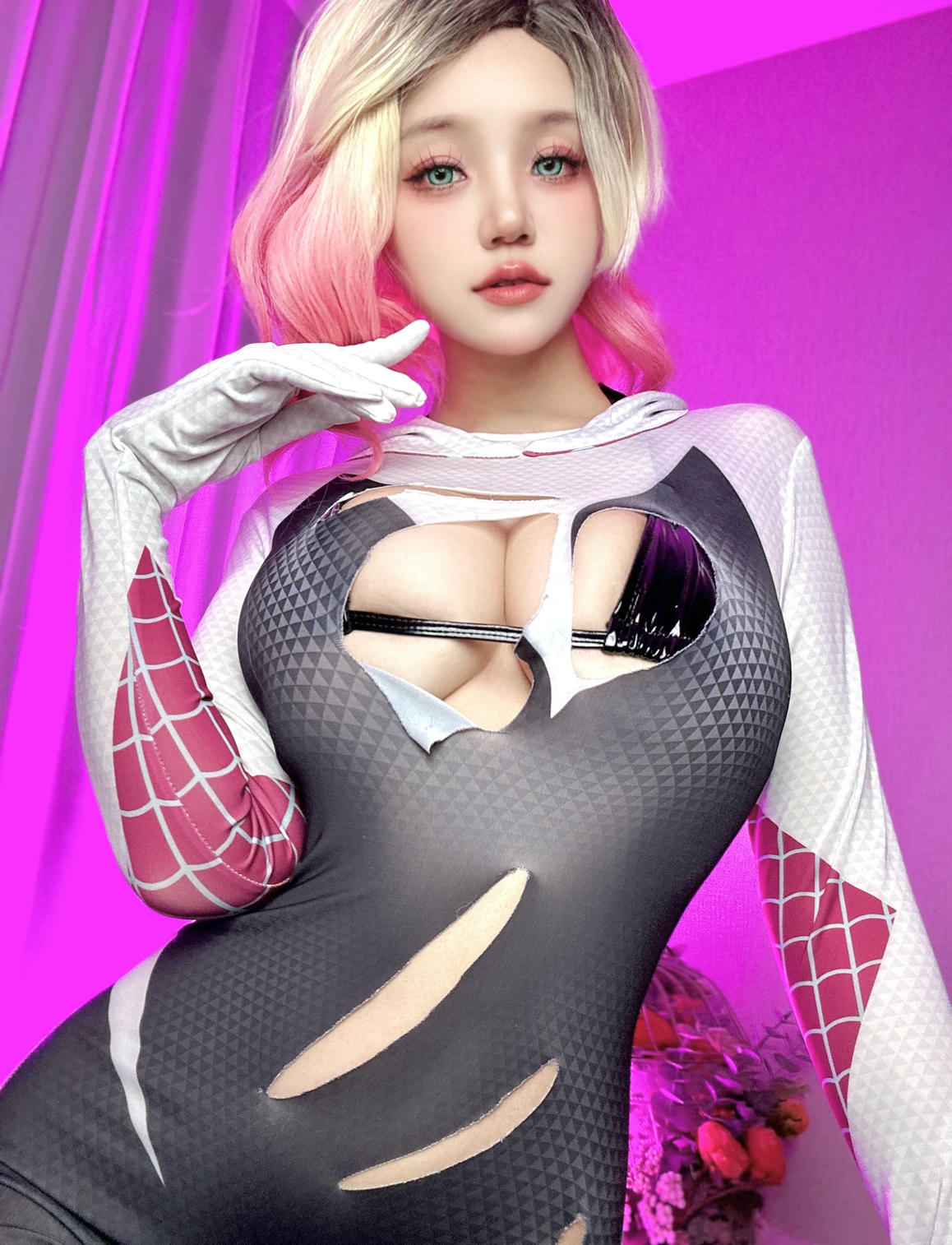 小仓千代w NO.060 Spider Gwen 蜘蛛格温 [20P 1V 79MB]_第1集
