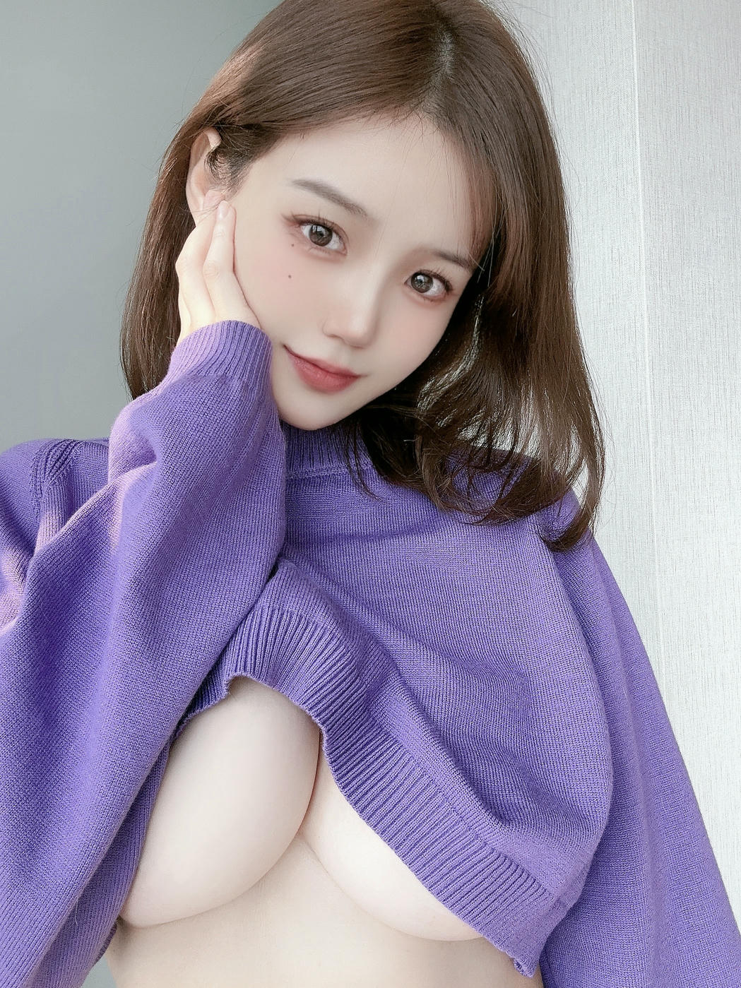 小仓千代w NO.027 紫色毛衣11月初投稿 [10P 36MB]_第1集