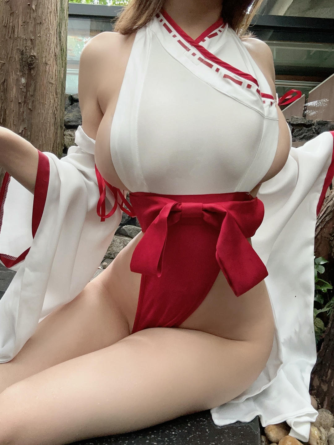 小仓千代w NO.042 23.04月fantia会员合集（全7期） [81P2V-209MB]-2023-04-06 巫女与汤池♨️ [15P-23MB]_第1集