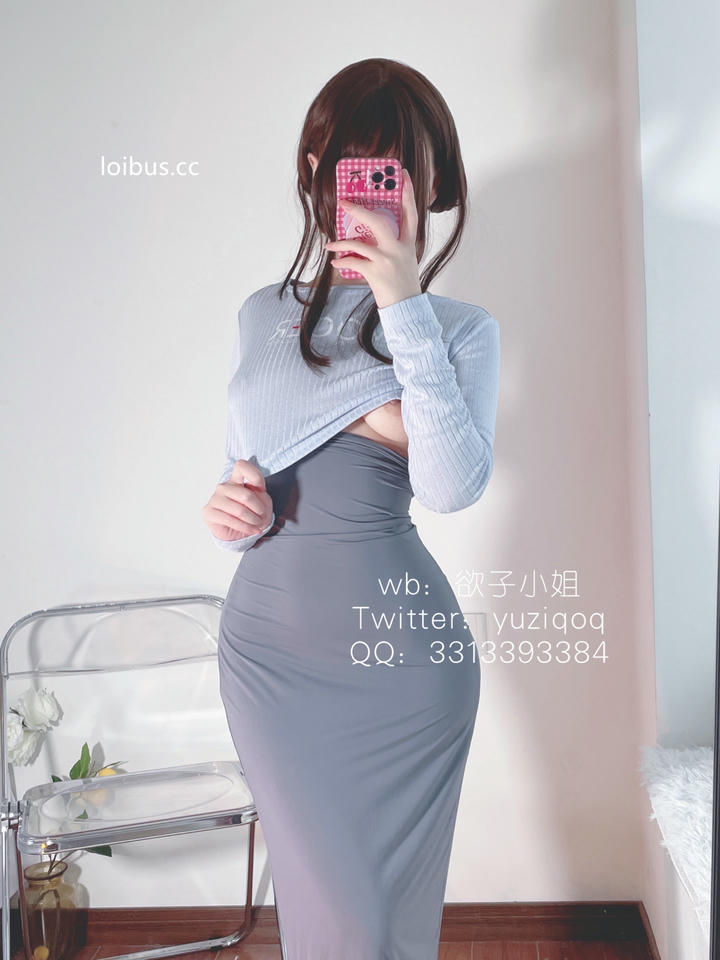 小蔡头喵喵喵 NO.038 灰色包臀 59p2v_第1集