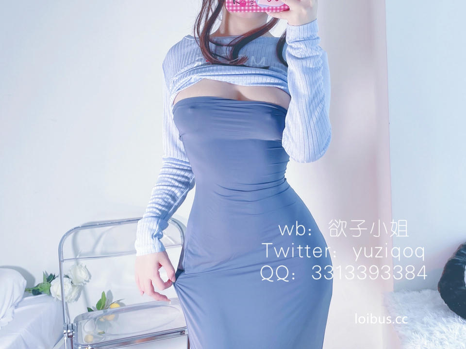 小蔡头喵喵喵 NO.038 灰色包臀 59p2v_第1集