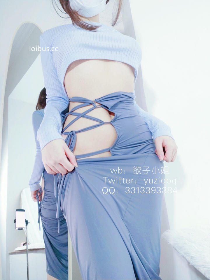 小蔡头喵喵喵 NO.038 灰色包臀 59p2v_第3集