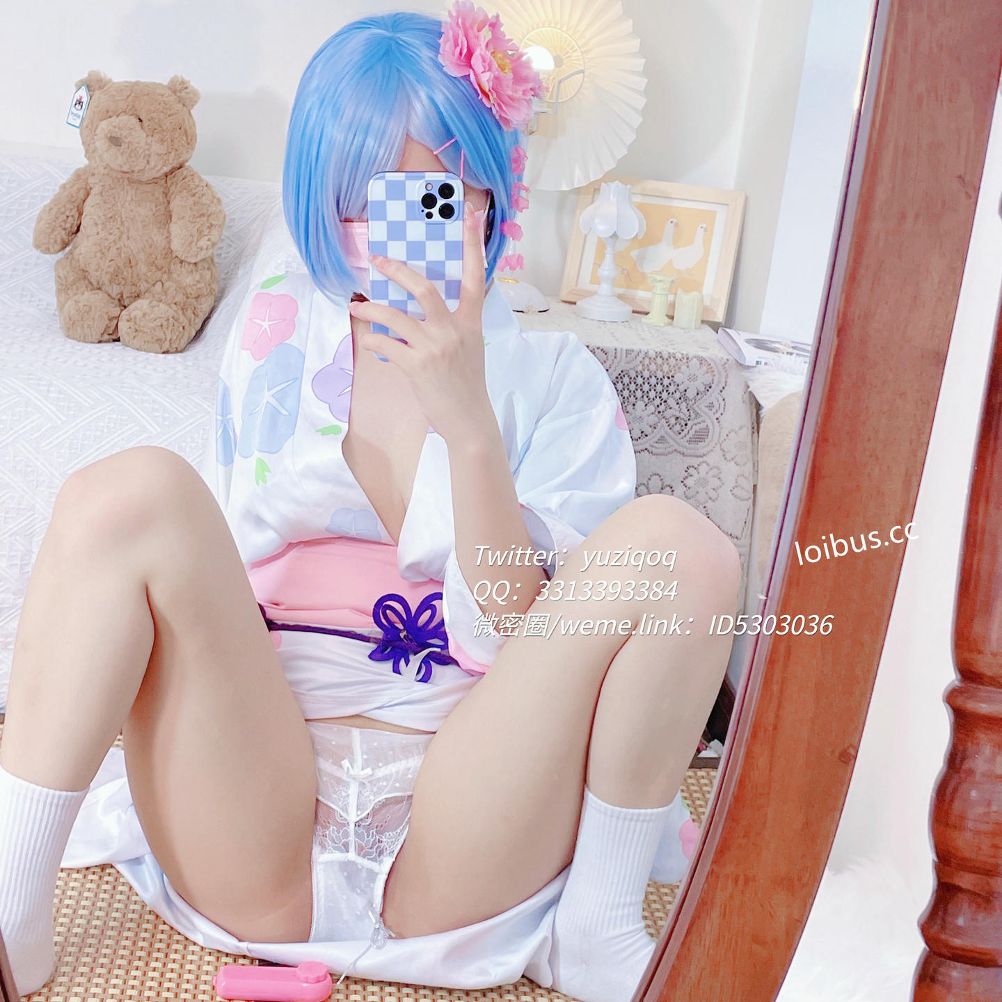 小蔡头喵喵喵 NO.089 蕾姆浴衣 [93P 381MB]_第3集