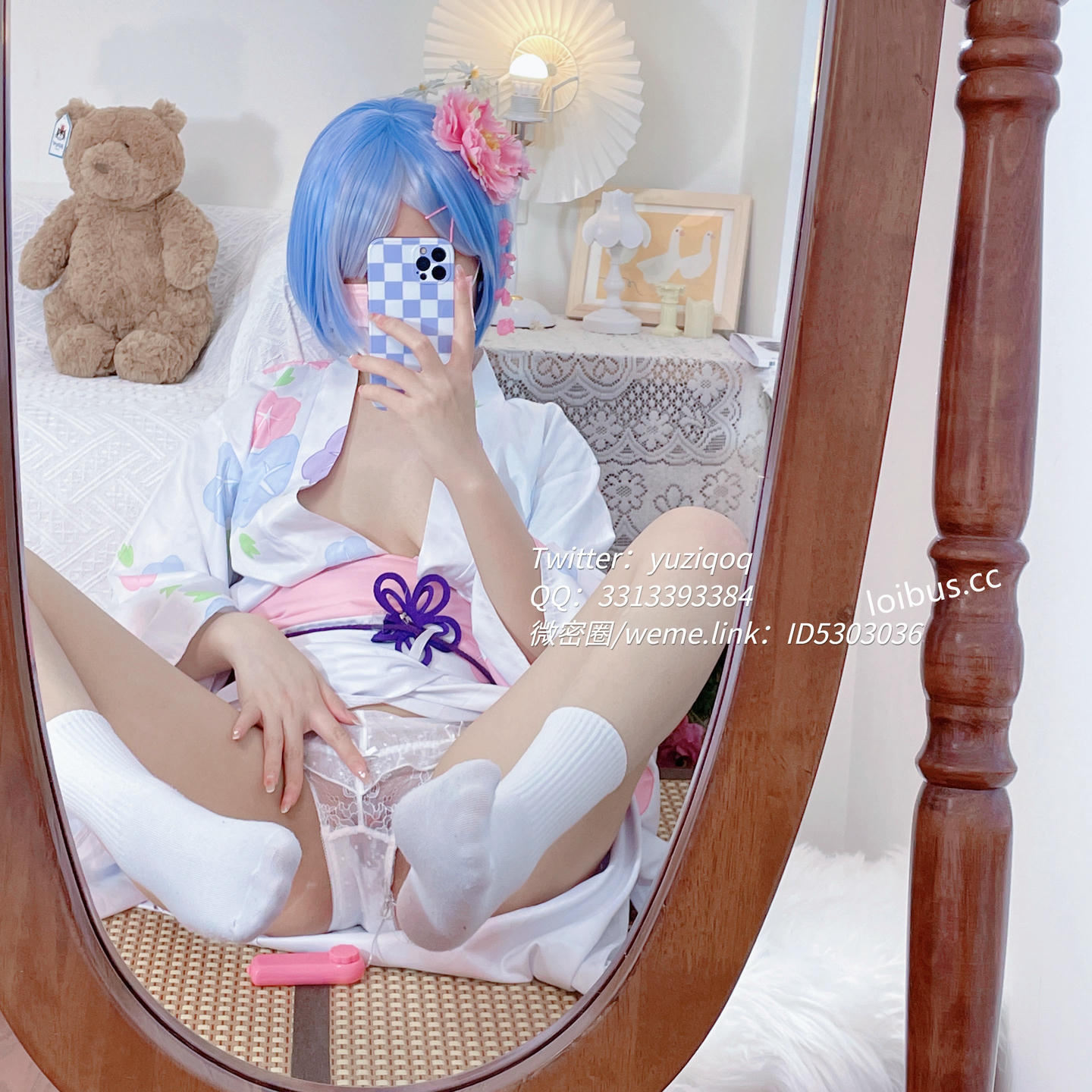 小蔡头喵喵喵 NO.089 蕾姆浴衣 [93P 381MB]_第3集