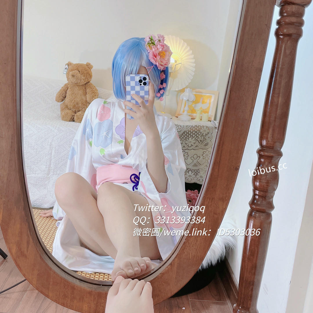 小蔡头喵喵喵 NO.089 蕾姆浴衣 [93P 381MB]_第3集