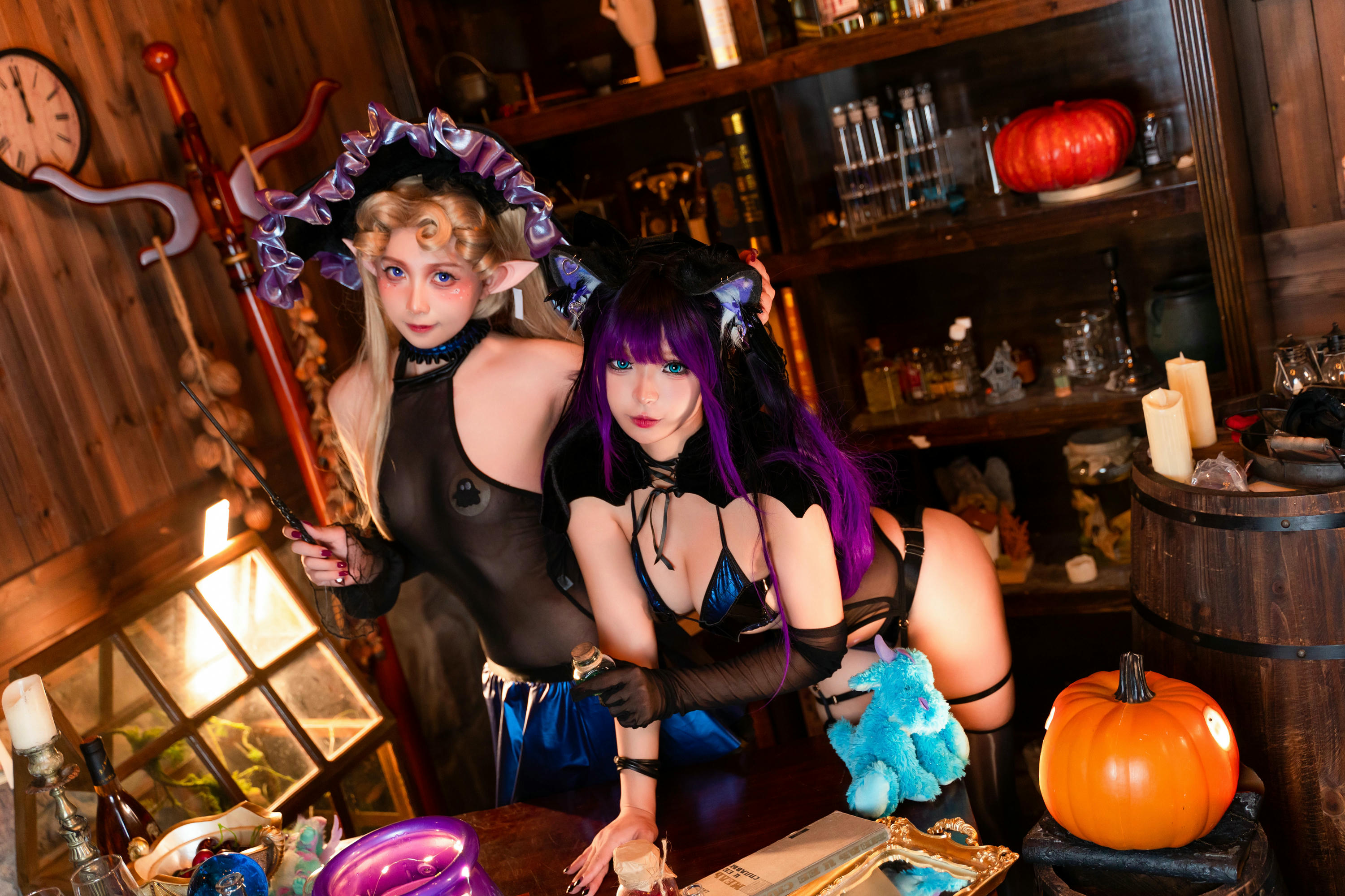 小和甜酒 NO.011 &橙风千雅 魔女猫咪 [118P-751MB]_第1集