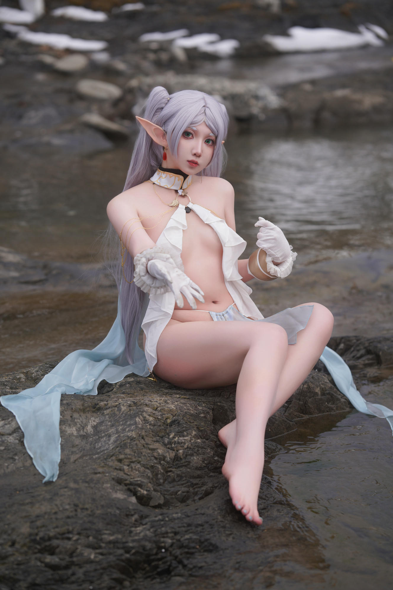 小和甜酒 NO.012 &橙风千雅 雪山 菲伦&芙莉莲 [88P-569MB]_第1集