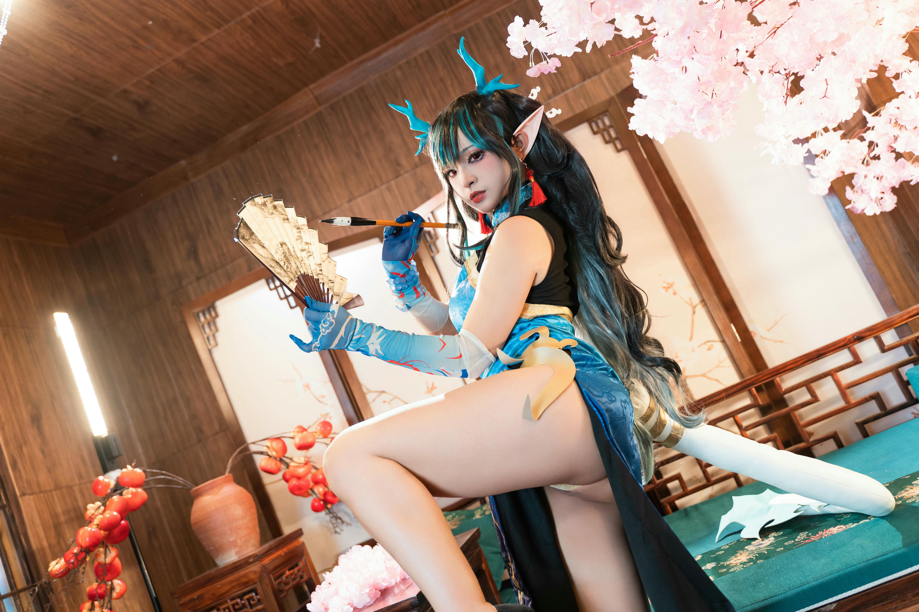 小和甜酒 NO.003 &橙风千雅 年夕旗袍双人御守 [189P 788MB]-明日方舟年夕双人_第4集