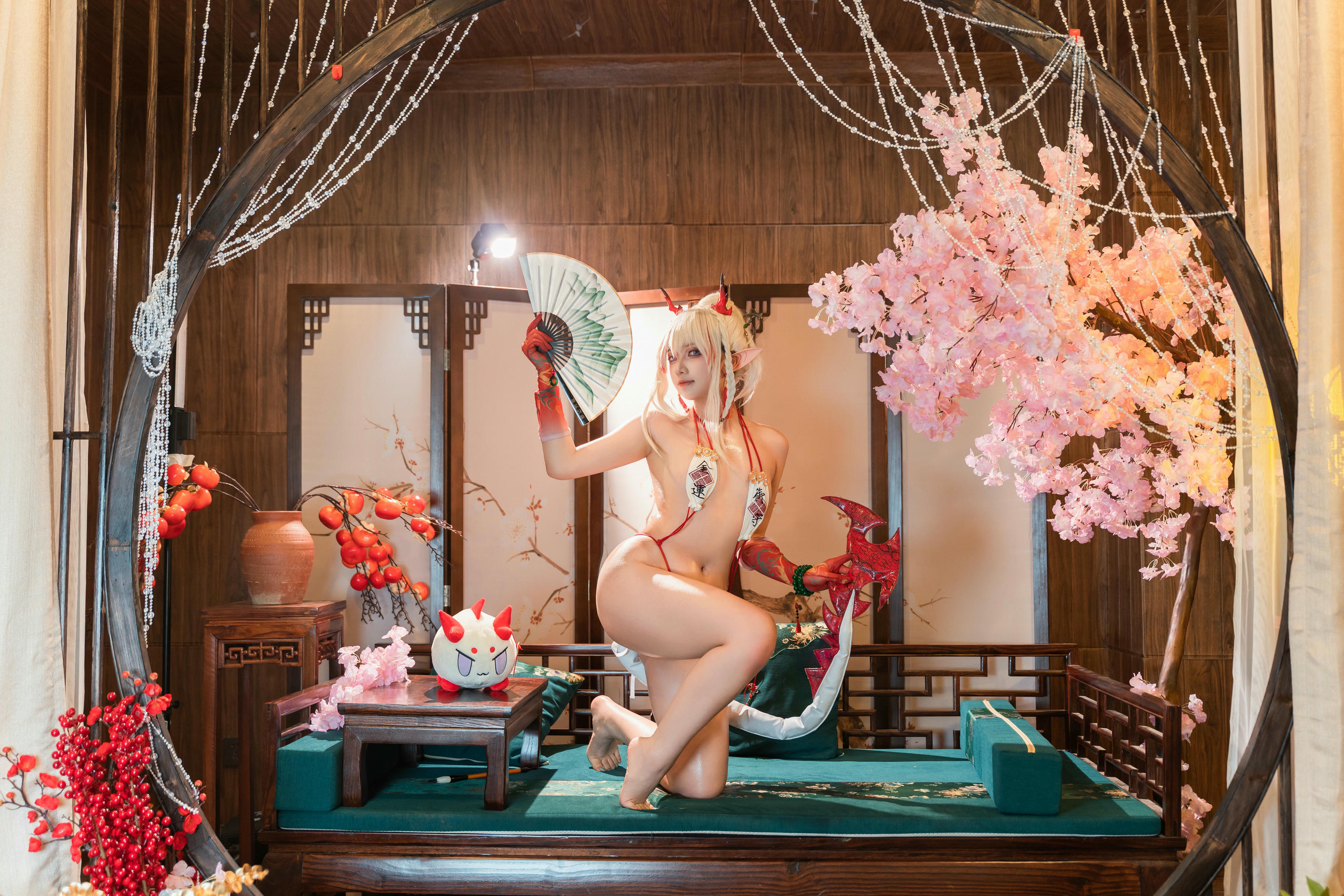 小和甜酒 NO.003 &橙风千雅 年夕旗袍双人御守 [189P 788MB]-明日方舟年夕双人_第5集