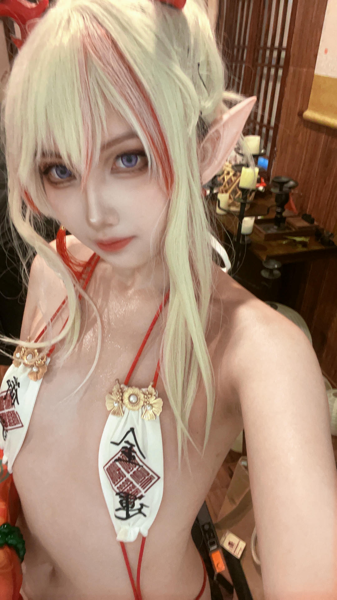 小和甜酒 NO.003 &橙风千雅 年夕旗袍双人御守 [189P 788MB]-甜酒自拍_第1集