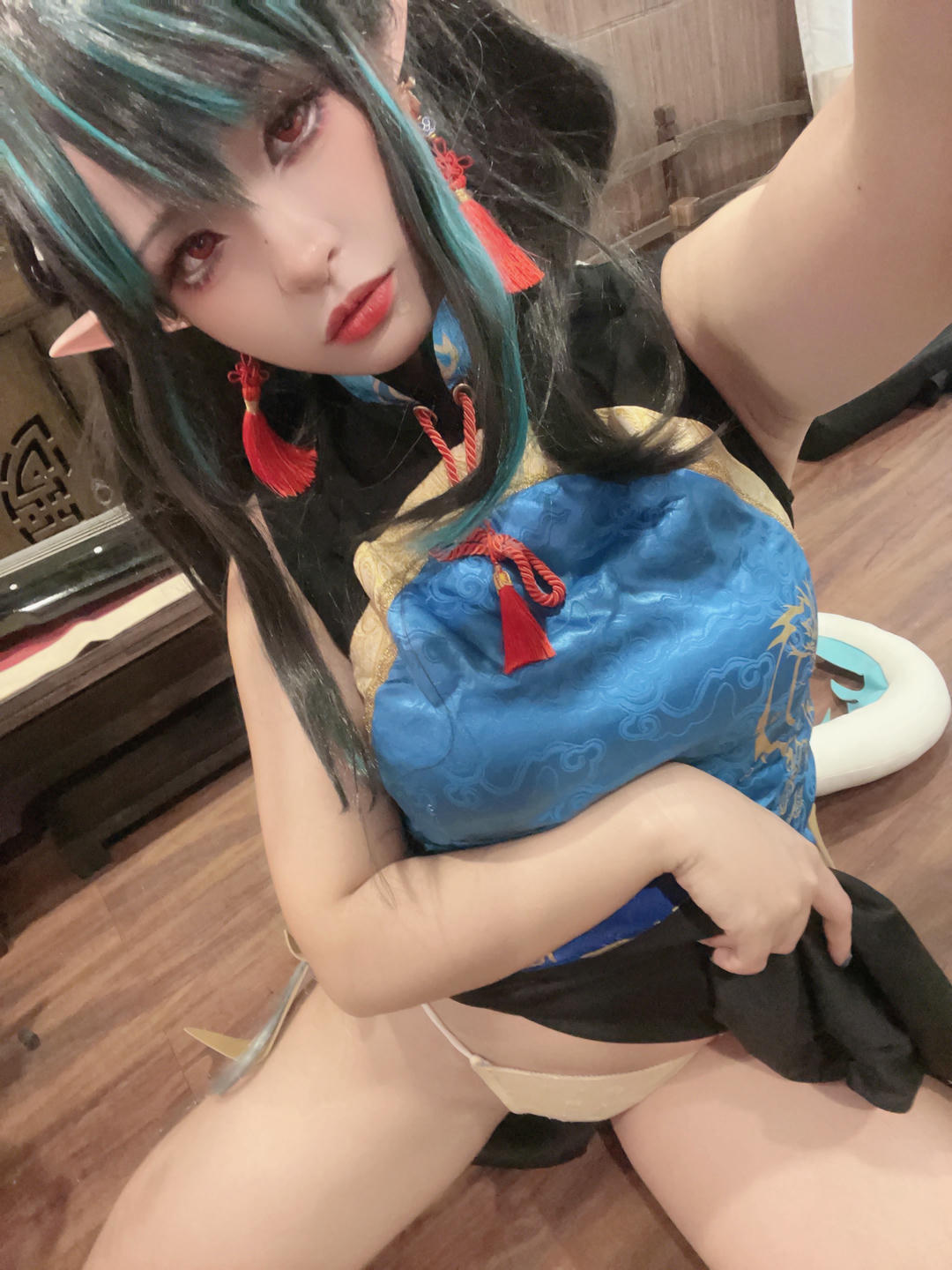 小和甜酒 NO.003 &橙风千雅 年夕旗袍双人御守 [189P 788MB]-阿呀自拍_第2集