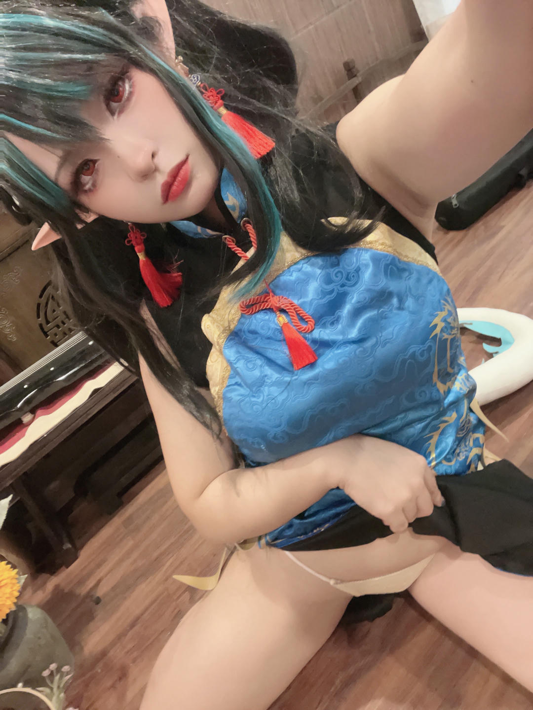 小和甜酒 NO.003 &橙风千雅 年夕旗袍双人御守 [189P 788MB]-阿呀自拍_第2集