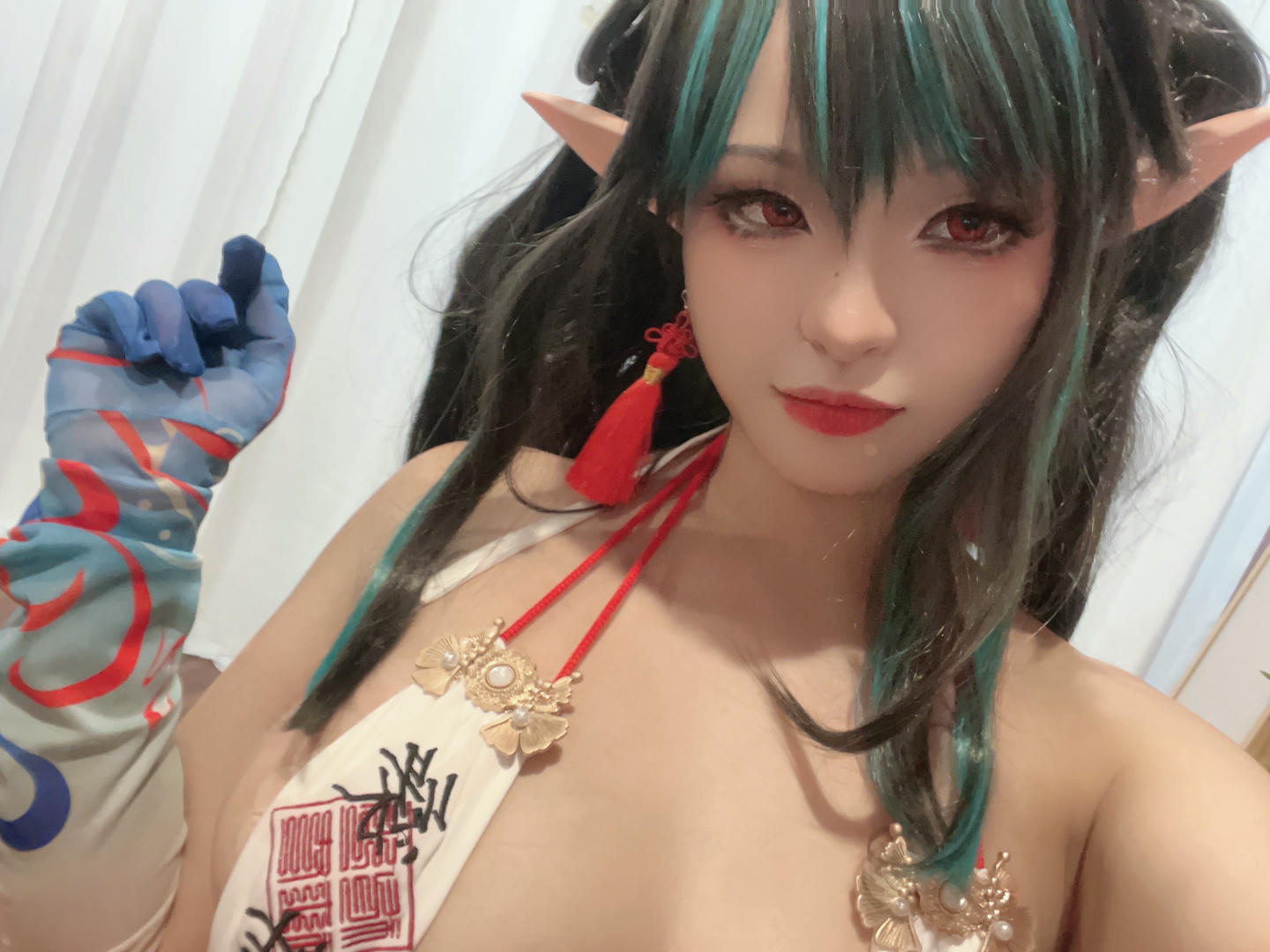 小和甜酒 NO.003 &橙风千雅 年夕旗袍双人御守 [189P 788MB]-阿呀自拍_第2集