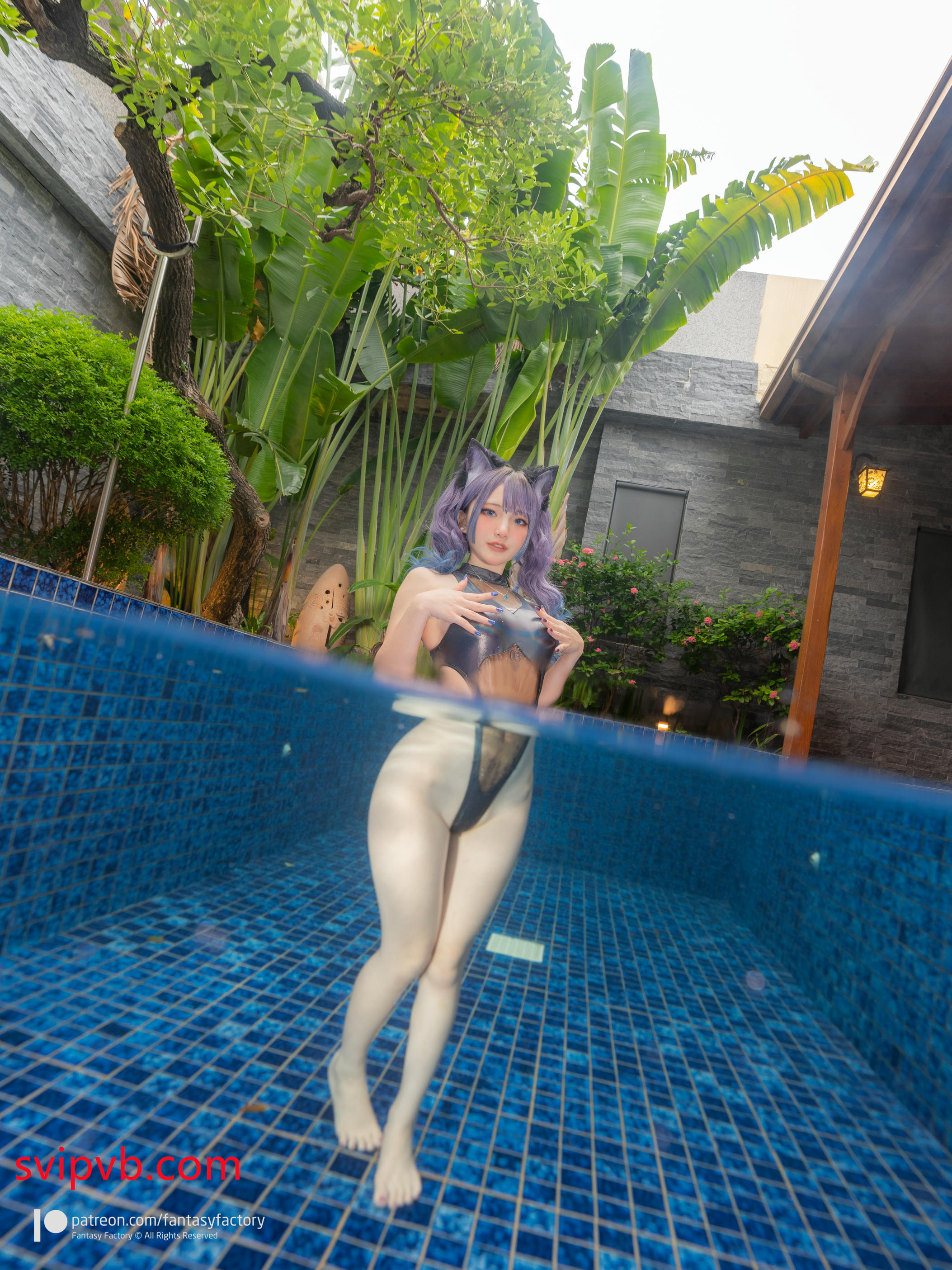 台湾写真模特fantastic小丁-Purple black cat_1_第1集