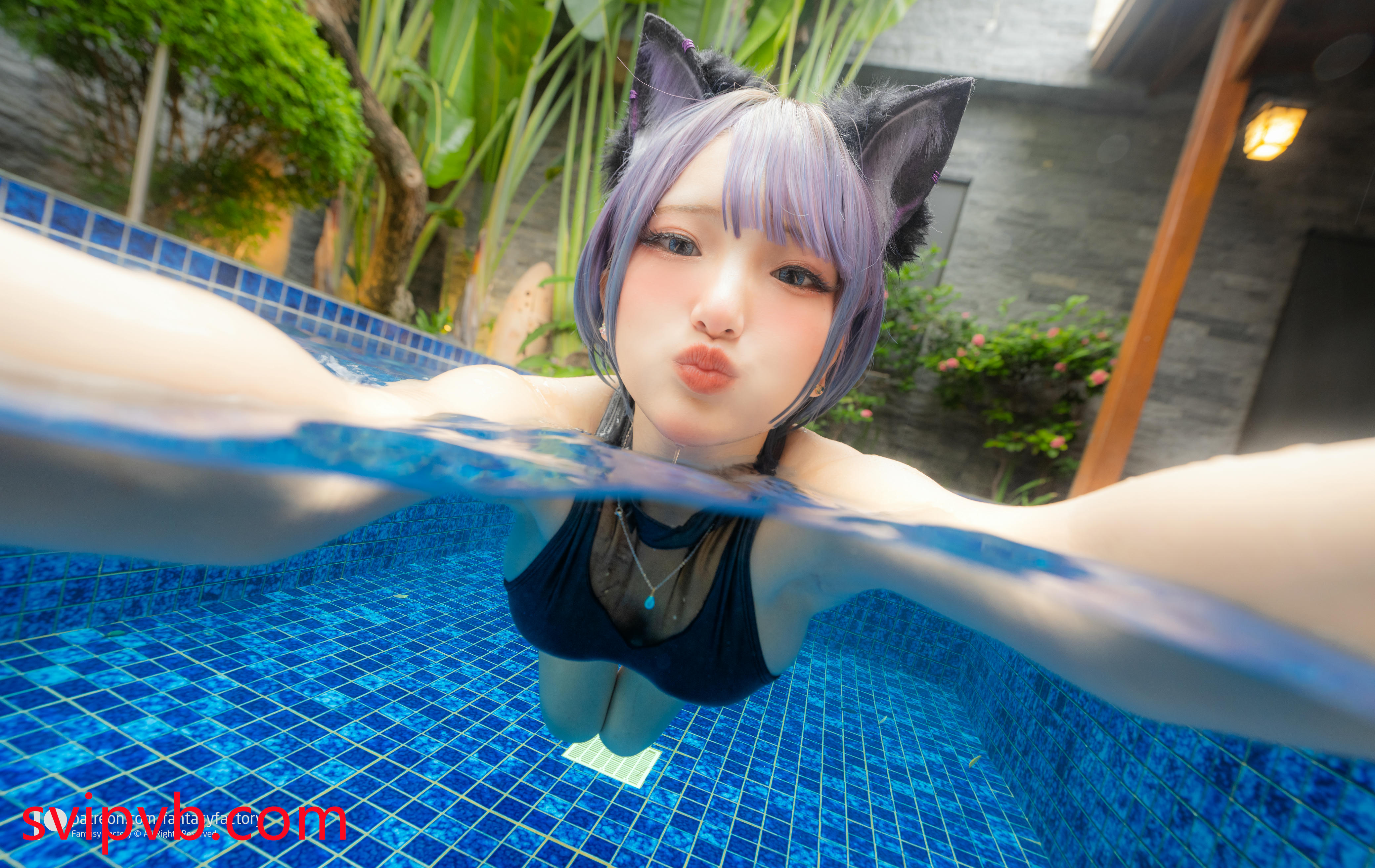 台湾写真模特fantastic小丁-Purple black cat_1_第1集