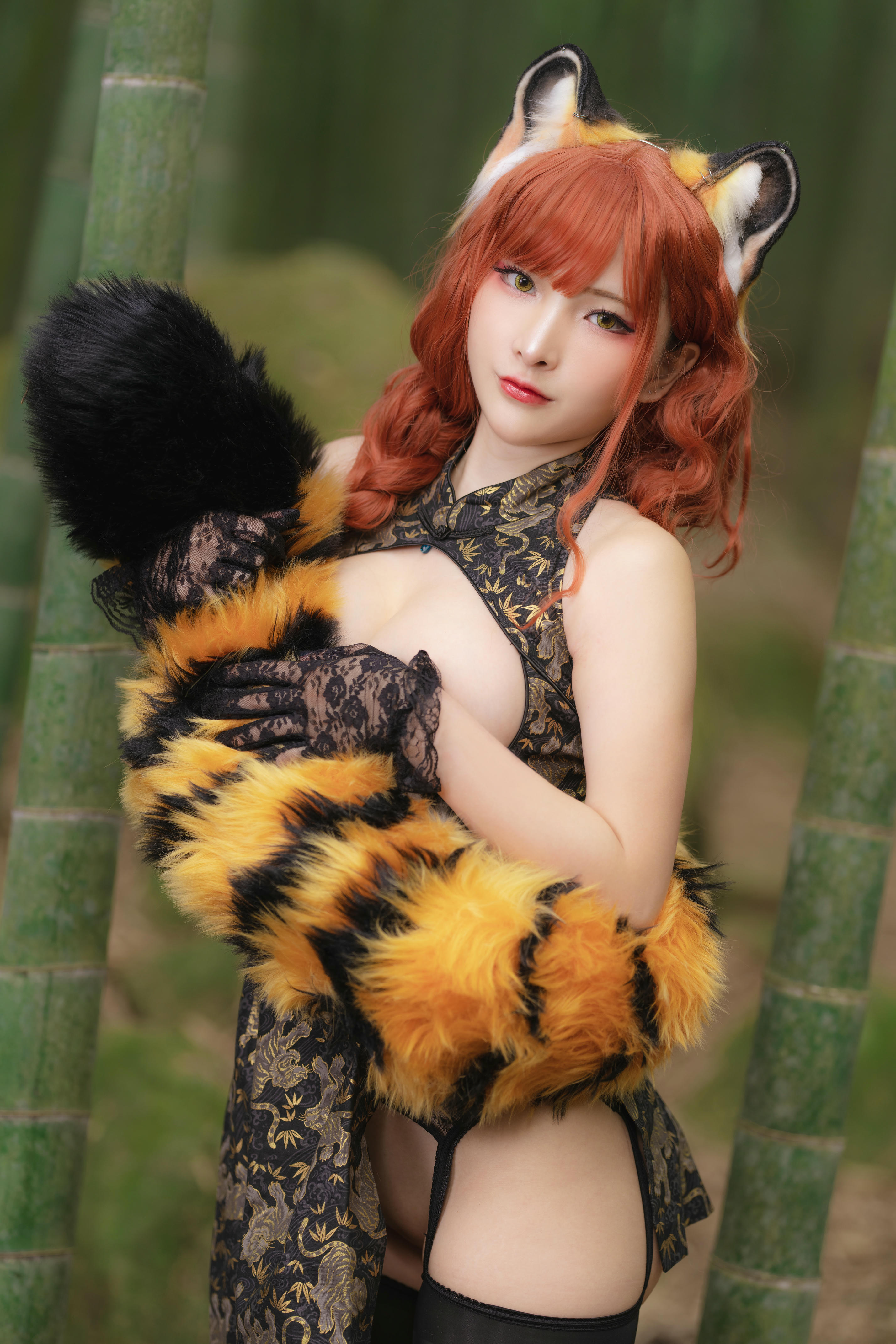 台湾写真模特fantastic小丁-Tiger cheongsam_第3集