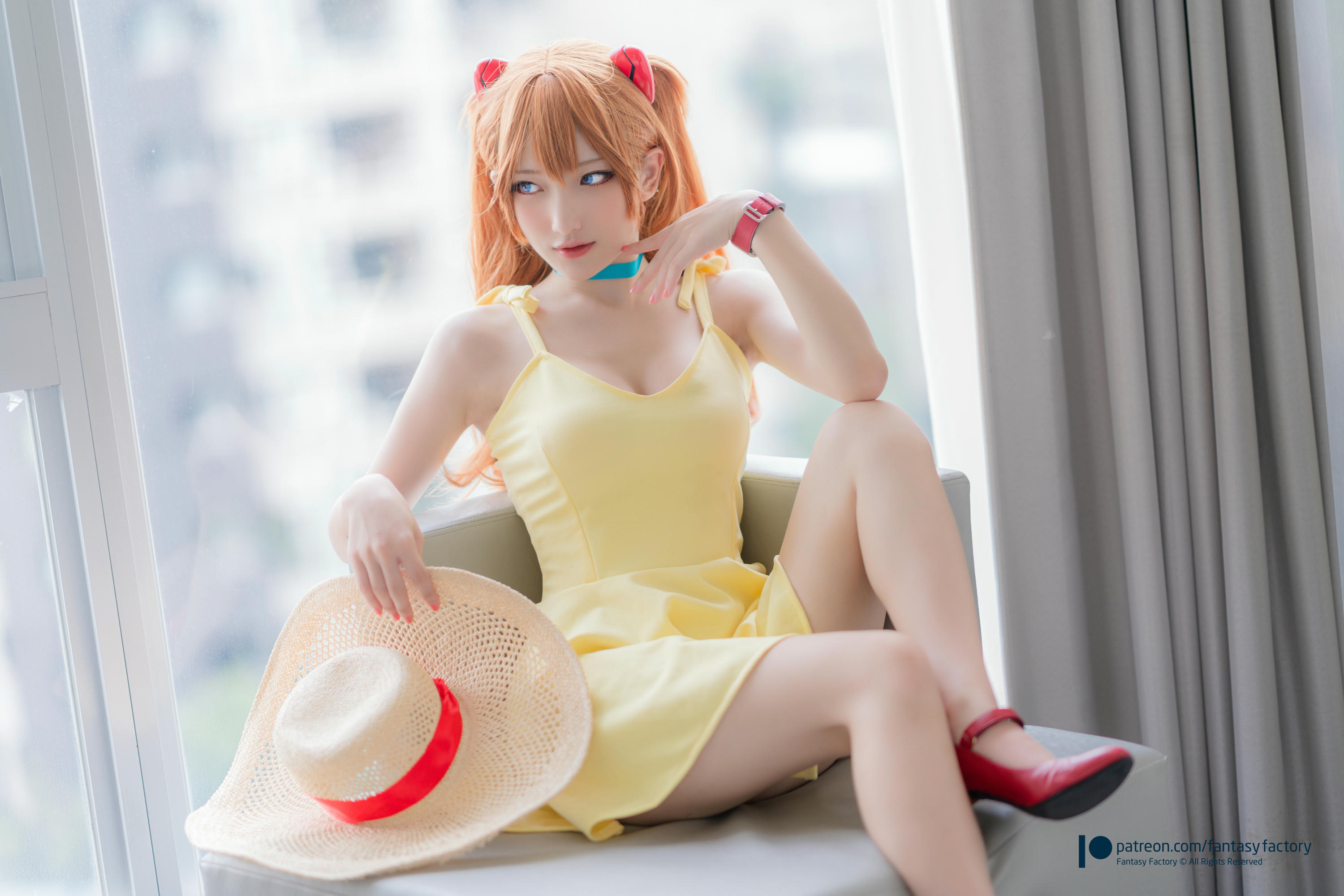台湾写真模特fantastic小丁-Asuka Yellow Dress_第1集