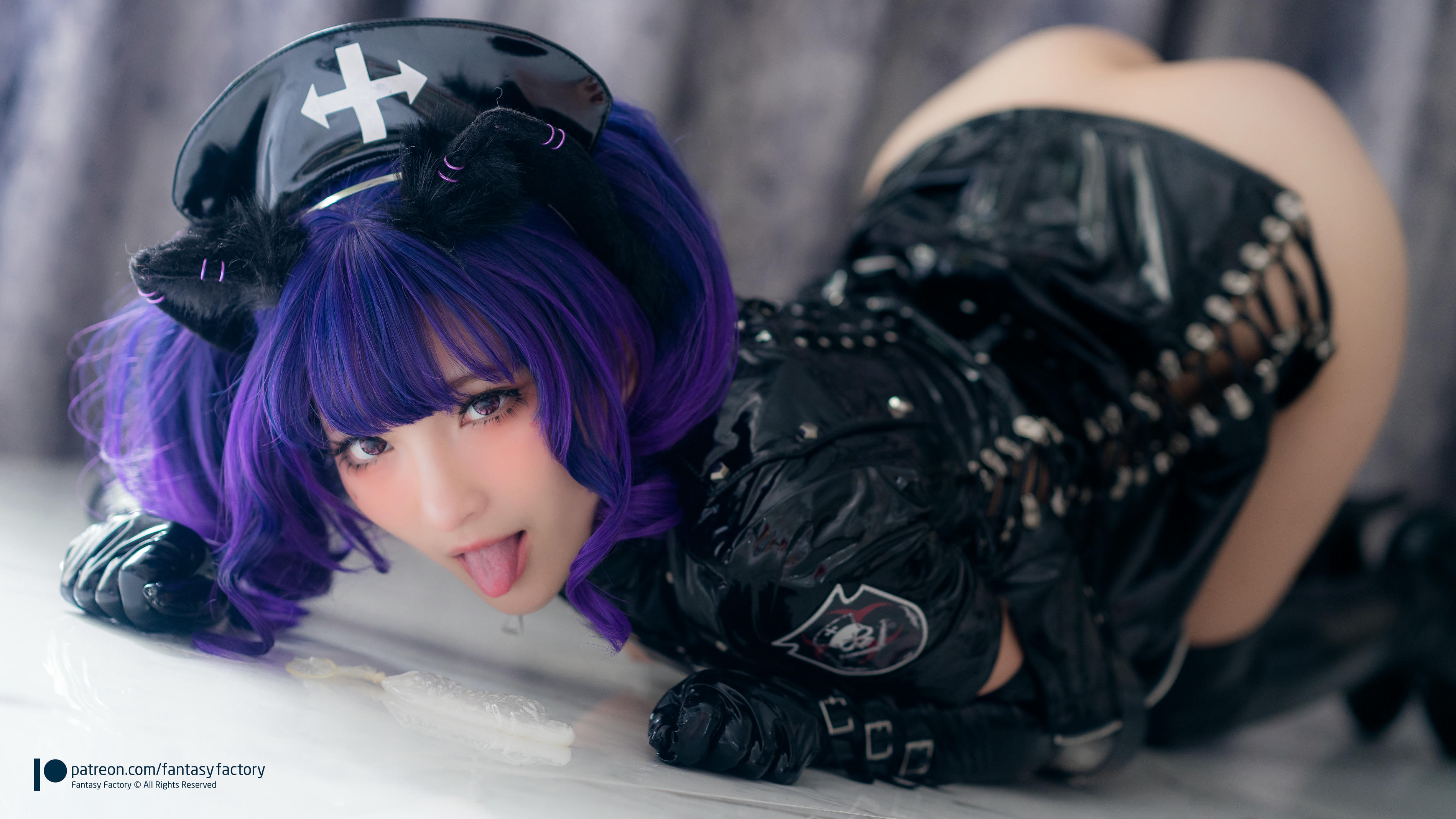 台湾写真模特fantastic小丁-Black Cat Nurse_第1集