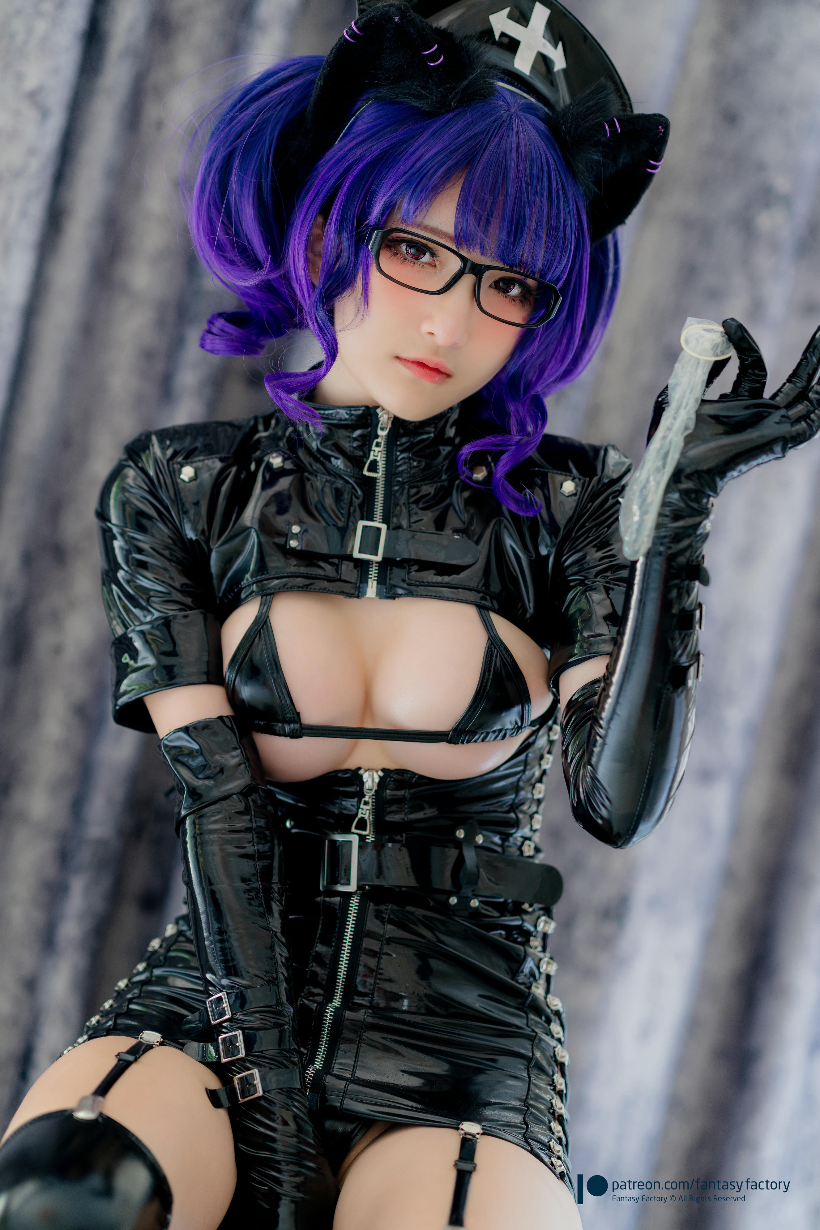台湾写真模特fantastic小丁-Black Cat Nurse_第3集