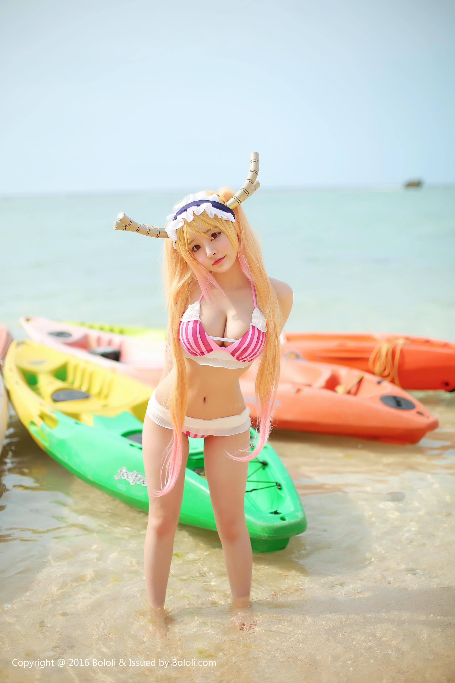 夏美酱 NO.034 [BoLoli波萝社] 2017.05.06 BOL052 妹抖龙比基尼 &柳侑绮 [30P-153MB]_第2集