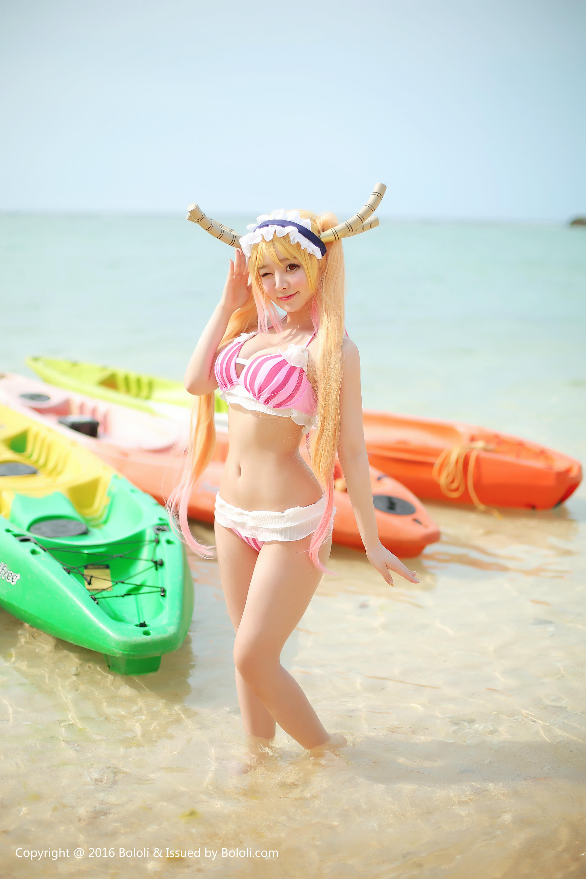 夏美酱 NO.034 [BoLoli波萝社] 2017.05.06 BOL052 妹抖龙比基尼 &柳侑绮 [30P-153MB]_第1集