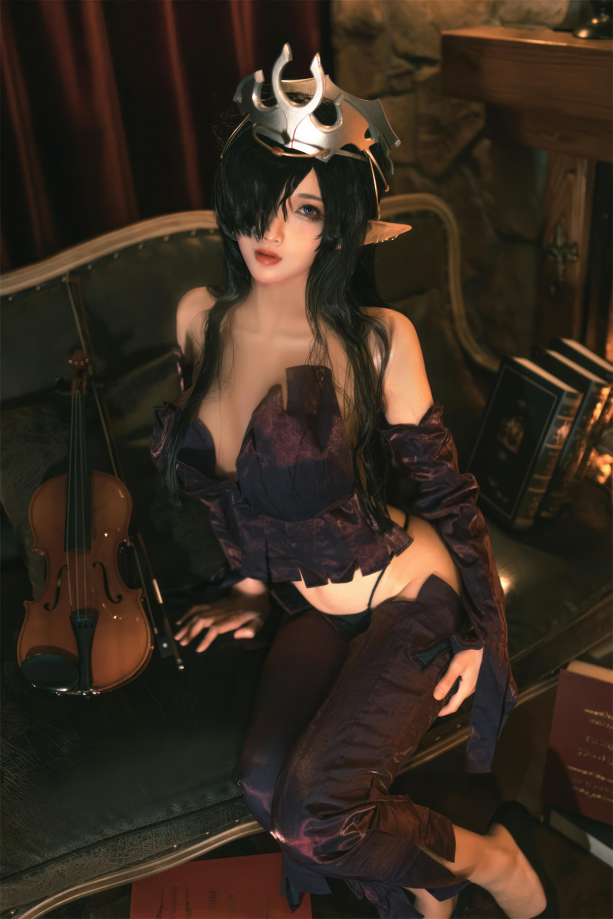 杏仁曲奇 NO.012 黑兽 精灵女王 [60P-491MB]_第1集