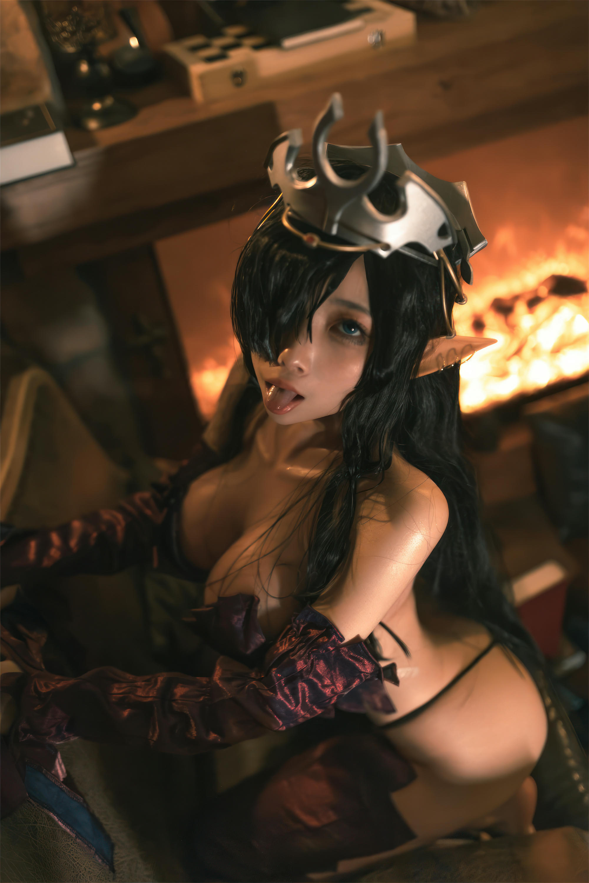 杏仁曲奇 NO.012 黑兽 精灵女王 [60P-491MB]_第1集