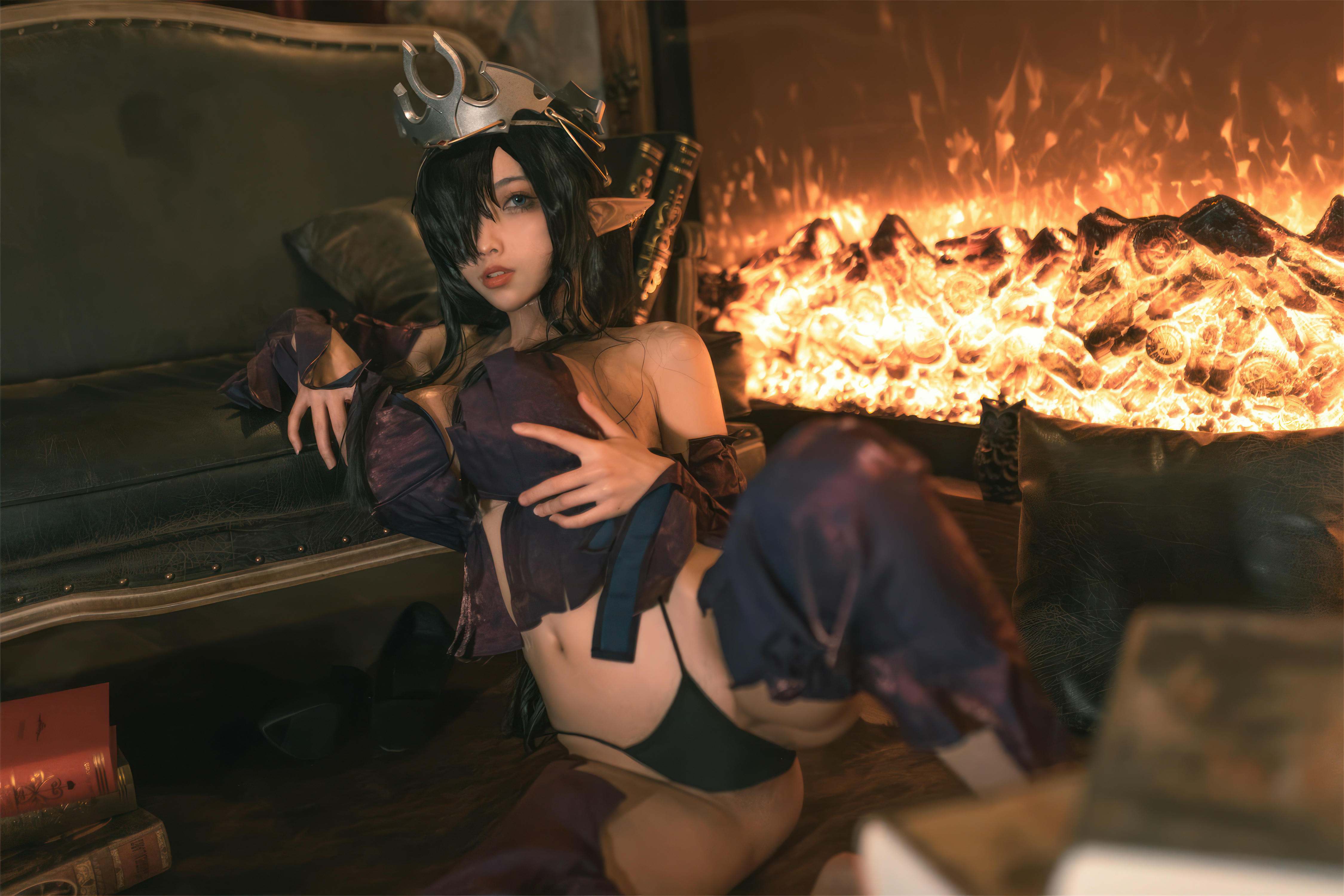 杏仁曲奇 NO.012 黑兽 精灵女王 [60P-491MB]_第1集